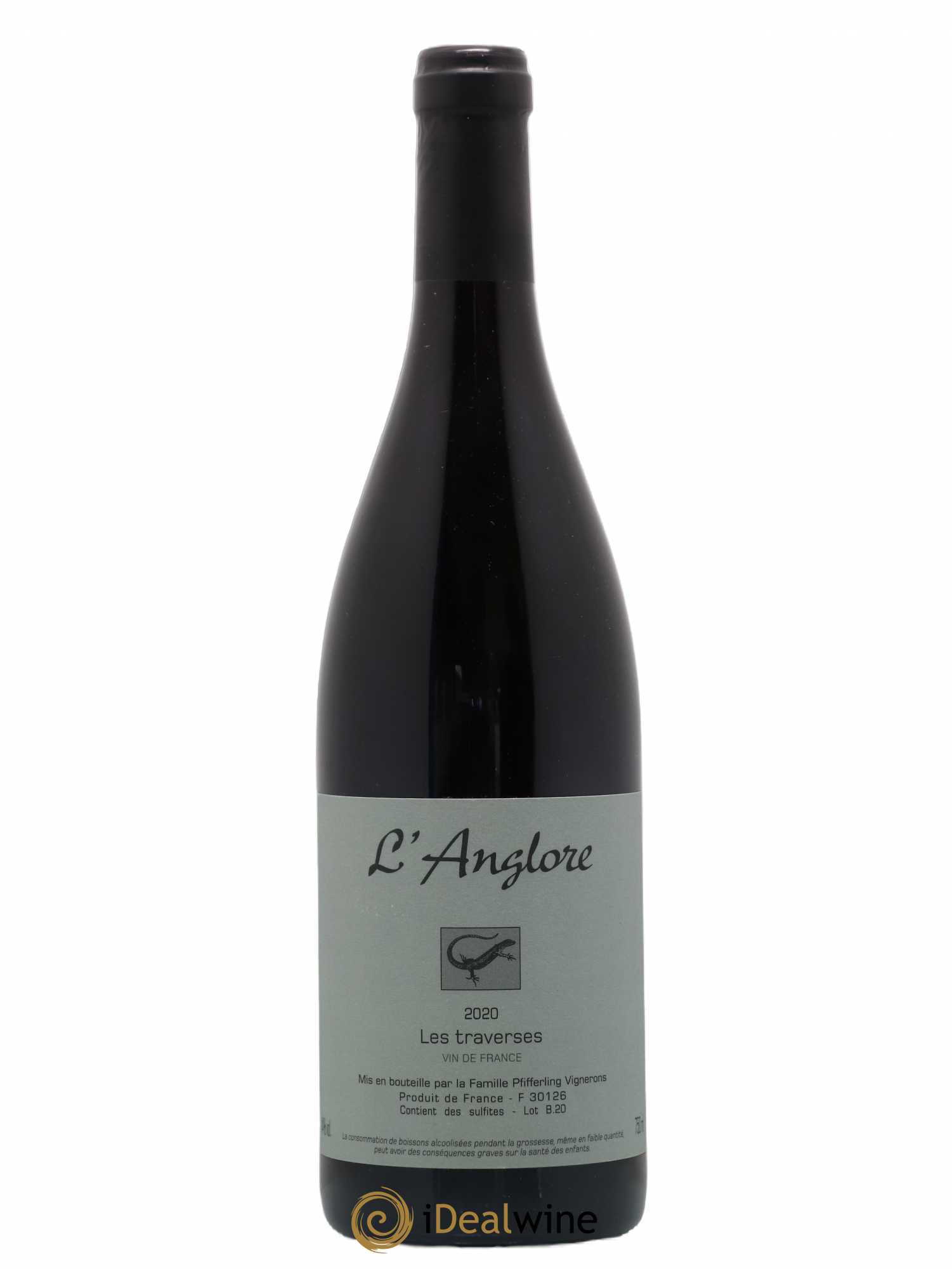 Vin de France Les Traverses L'Anglore 2020 - Lot de 1 bouteille - 0