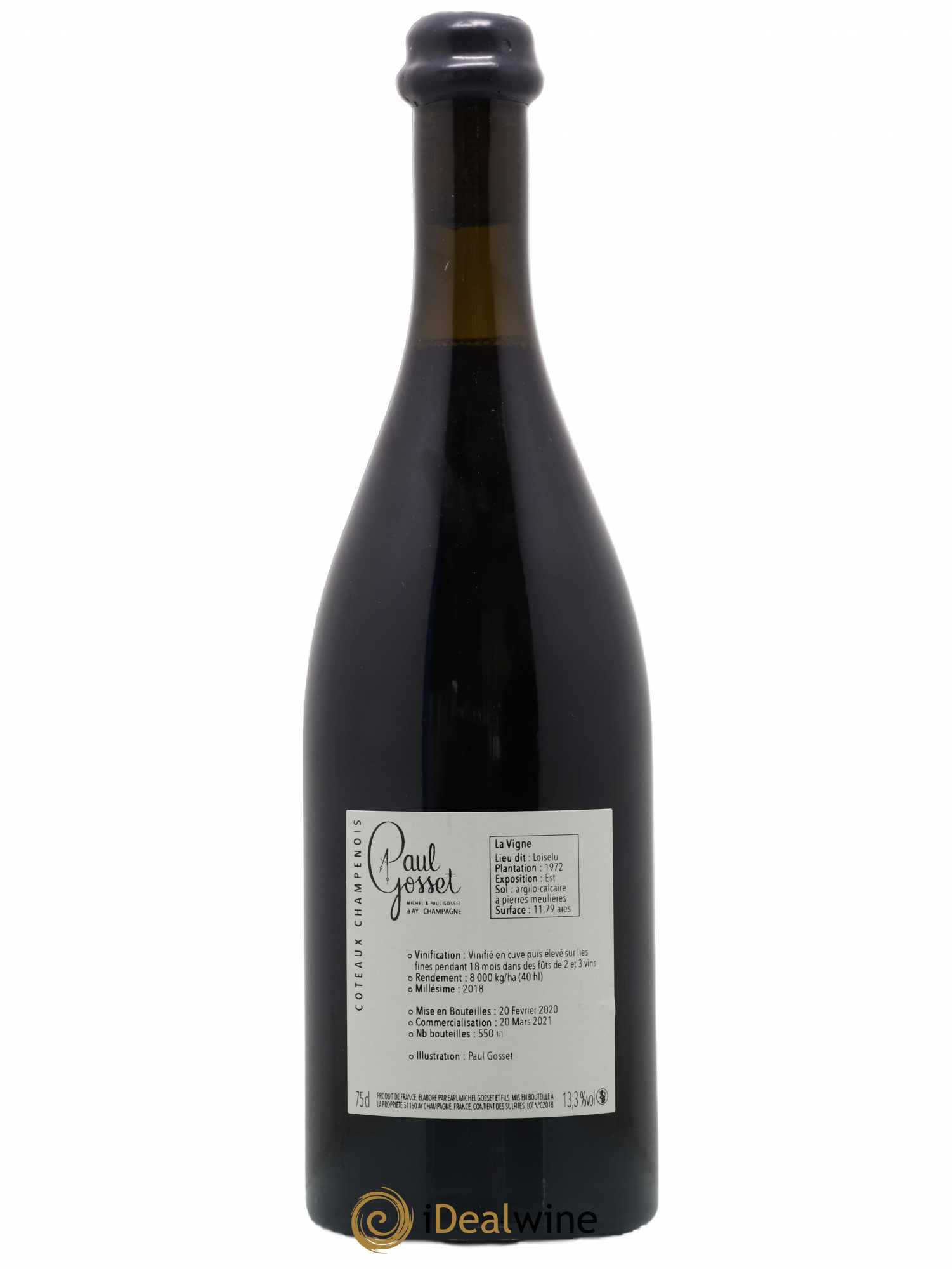 Coteaux Champenois Gosset 2018 - Lot de 1 bouteille - 1