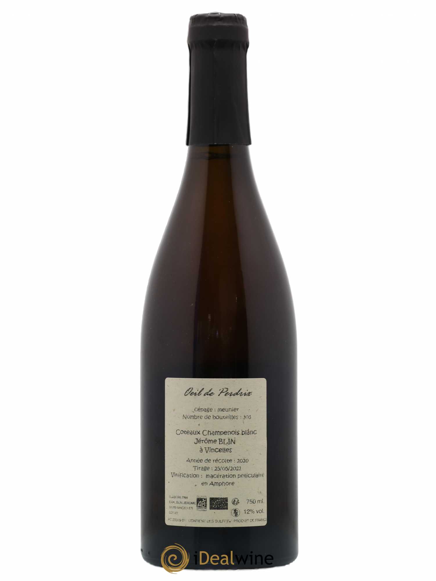 Coteaux Champenois oeil de Perdrix Jerome Blin 2020 - Posten von 1 Flasche - 1