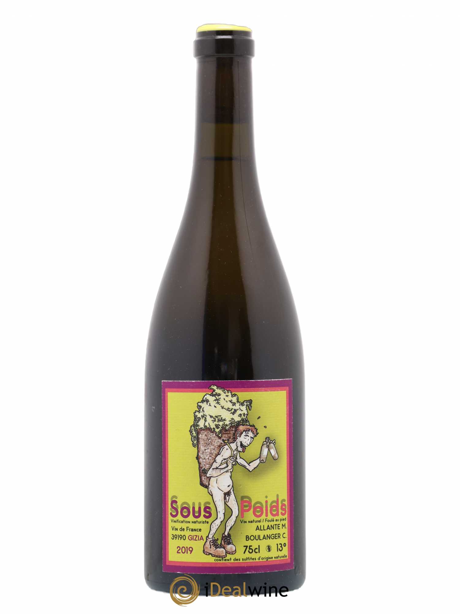 Vin de France Sous Poids Allante Boulanger 2019 - Lot de 1 bouteille - 0