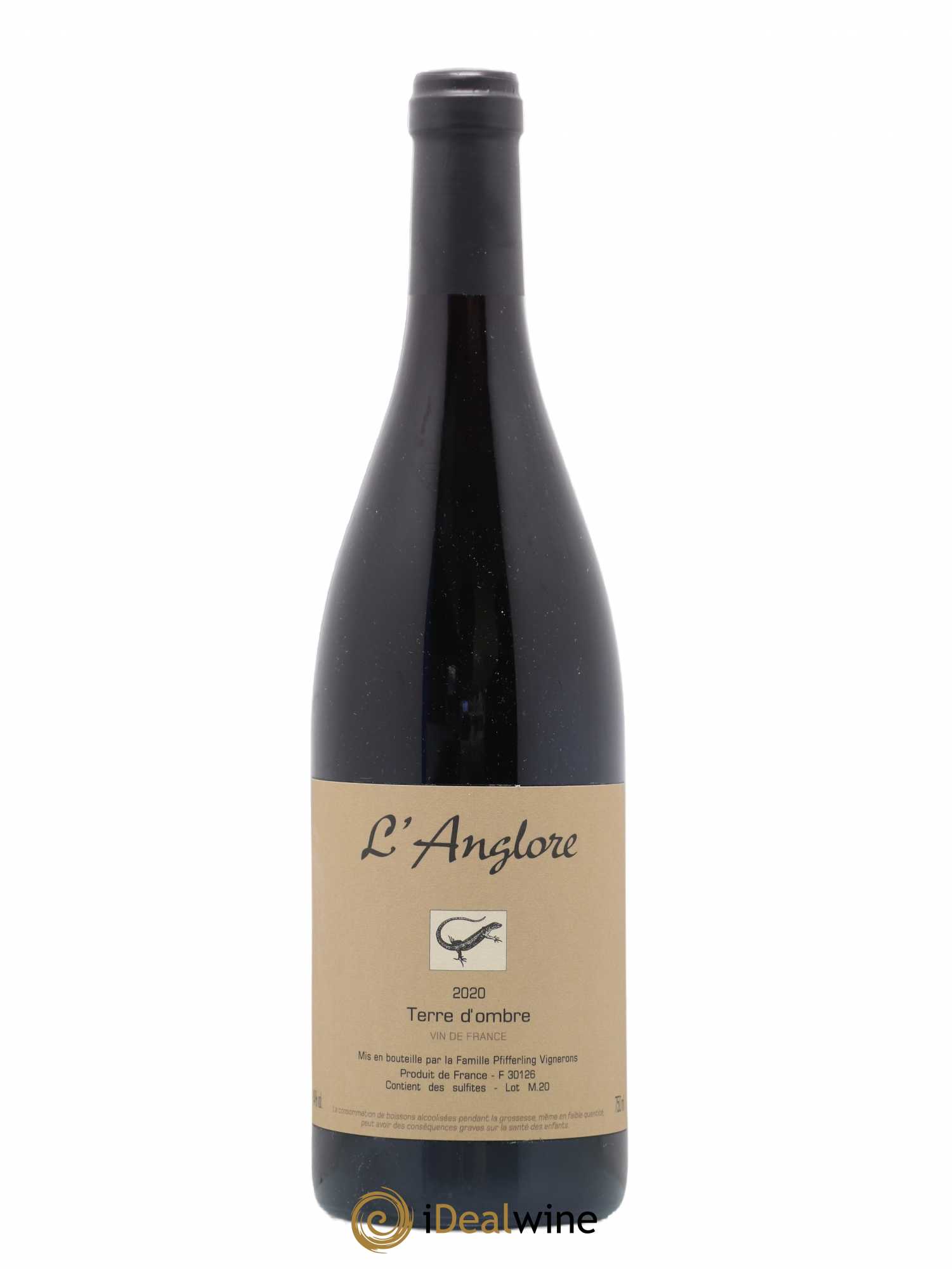Vin de France Terre d'Ombre L'Anglore 2020 - Lot de 1 bouteille - 0