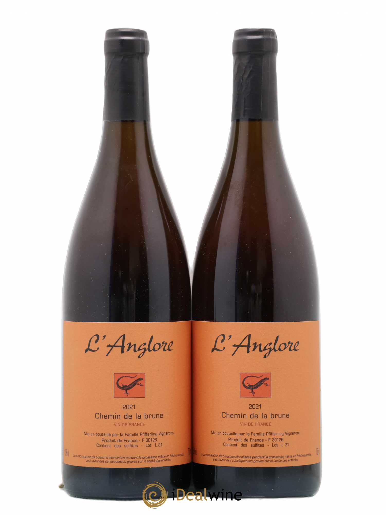 Vin de France Chemin de la brune L'Anglore 2021 - Lot de 2 bouteilles - 0