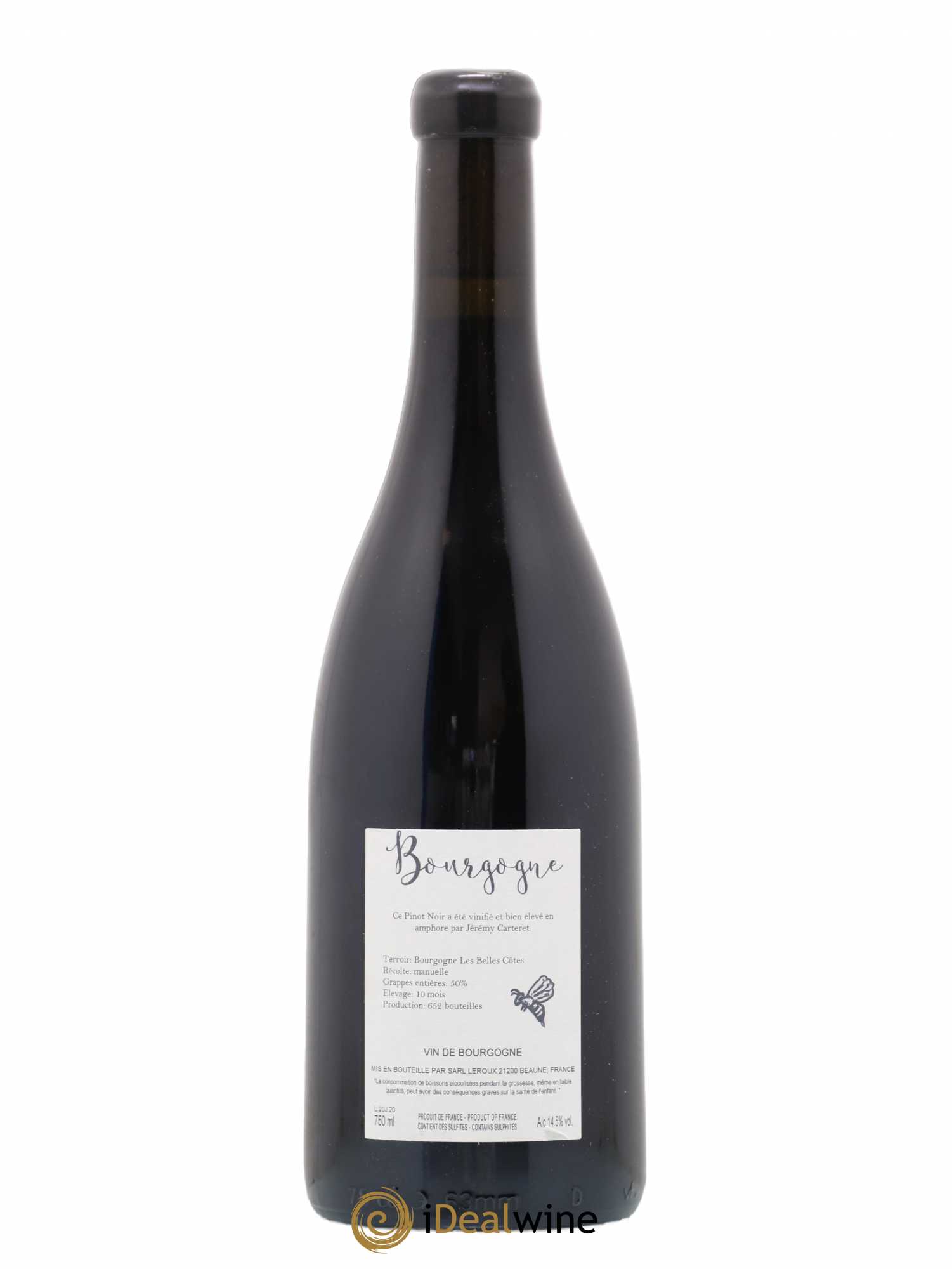 Bourgogne Jérémy Carteret 2020 - Lot de 1 bouteille - 1