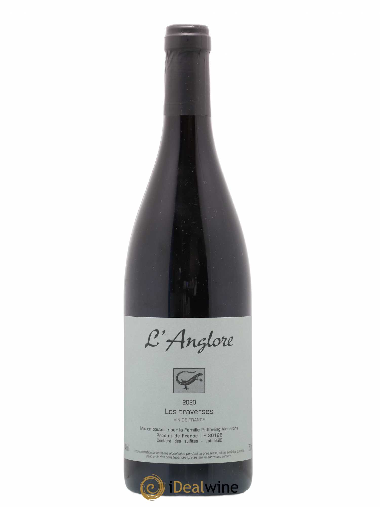 Vin de France Les Traverses L'Anglore 2020 - Lot de 1 bouteille - 0