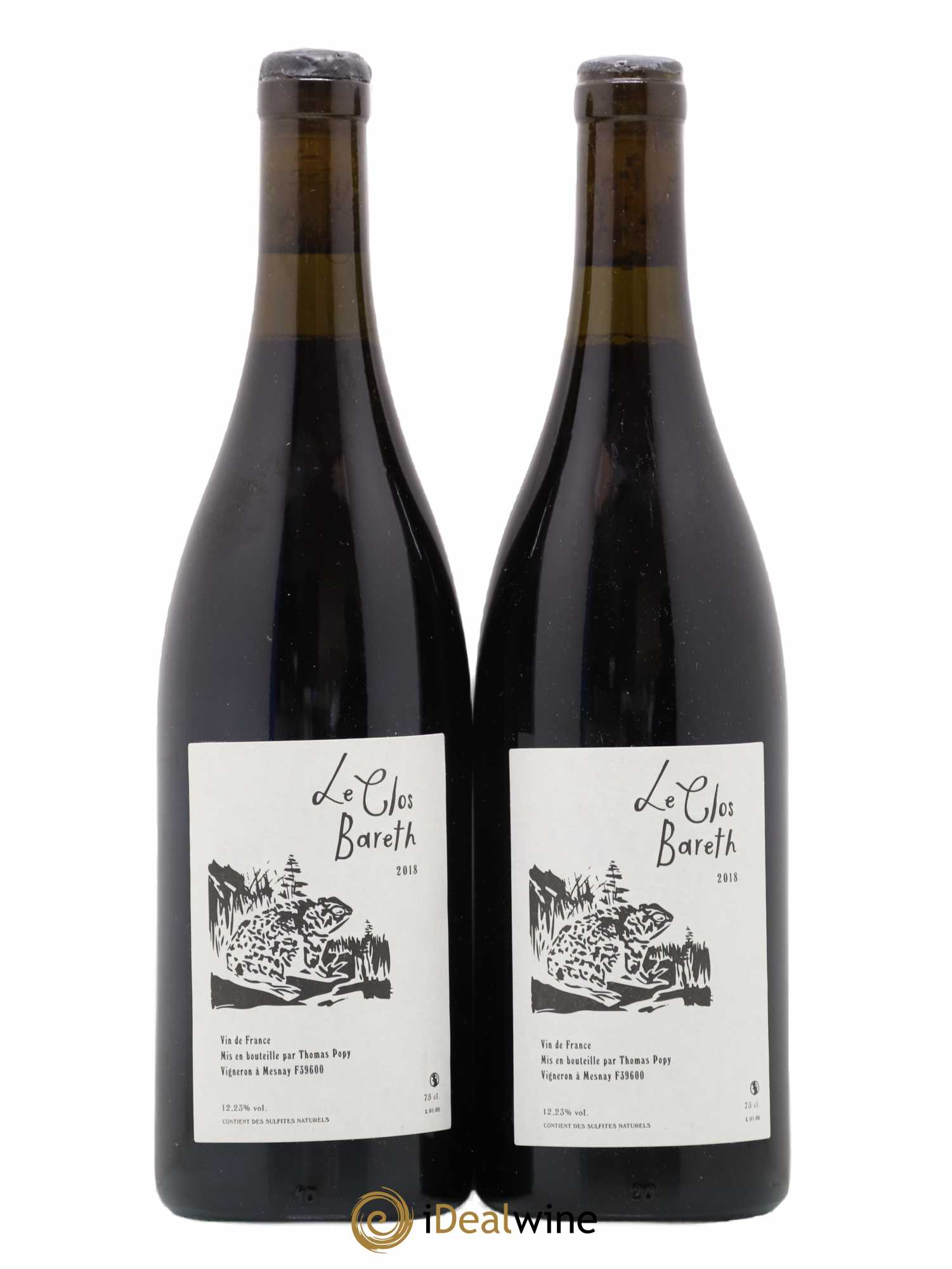 Vin de France Clos Bareth Thomas Popy 2018 - Lot de 2 bouteilles - 0