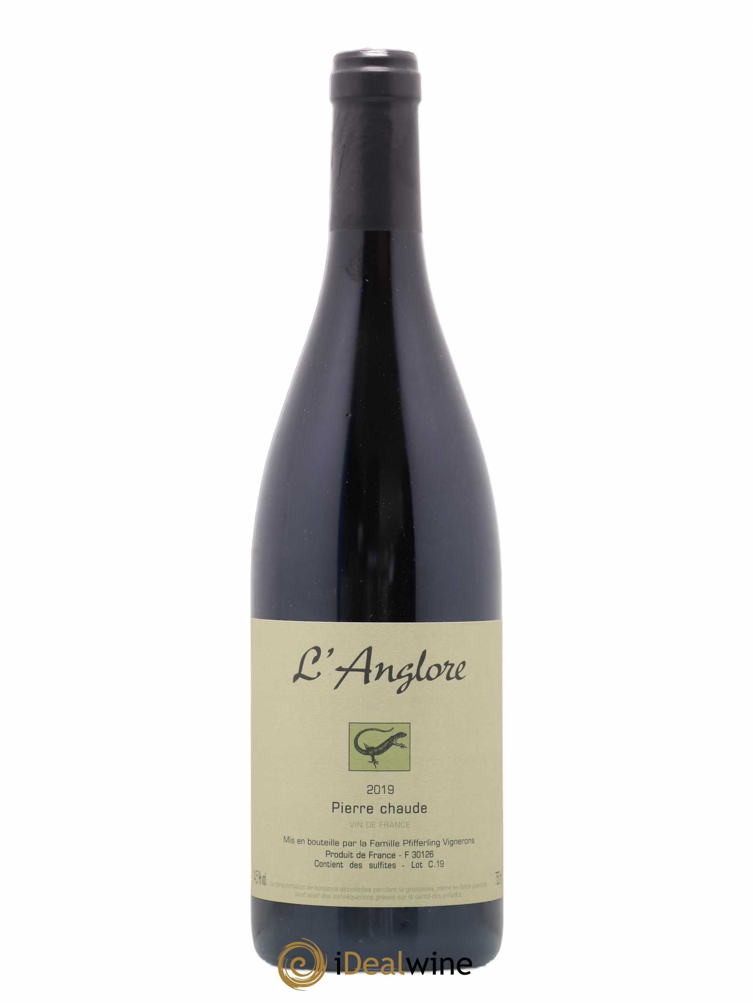 Vin de France Pierre chaude L'Anglore 2019 - Lot de 1 bouteille - 0
