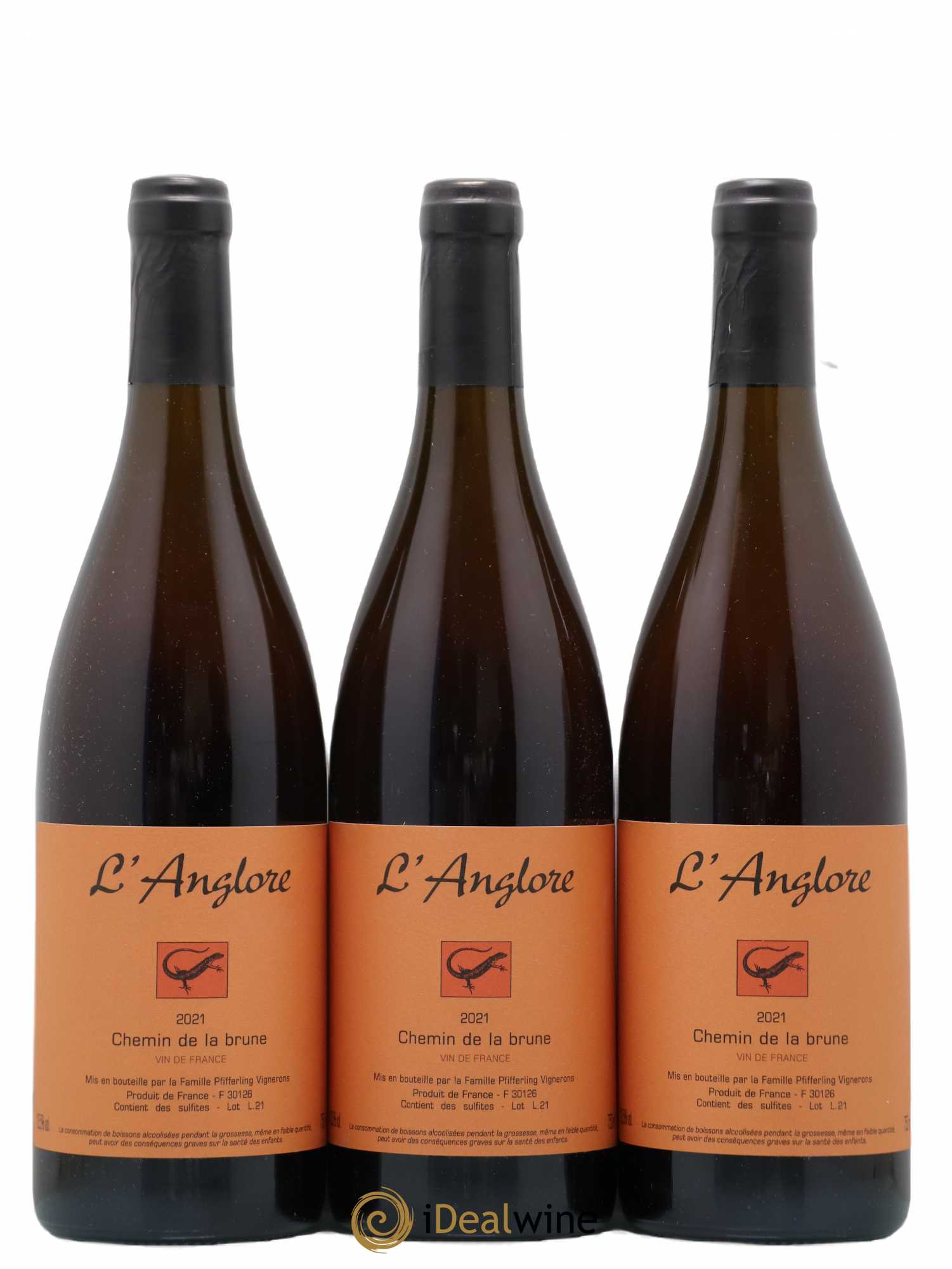 Vin de France Chemin de la brune L'Anglore 2021 - Lot de 6 bouteilles - 2