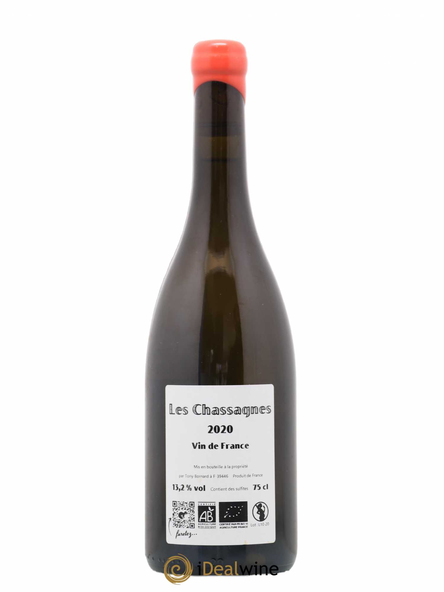 Côtes du Jura Les Chassagnes Savagnin Ouillé Bornard 2020 - Lot de 1 bouteille - 1