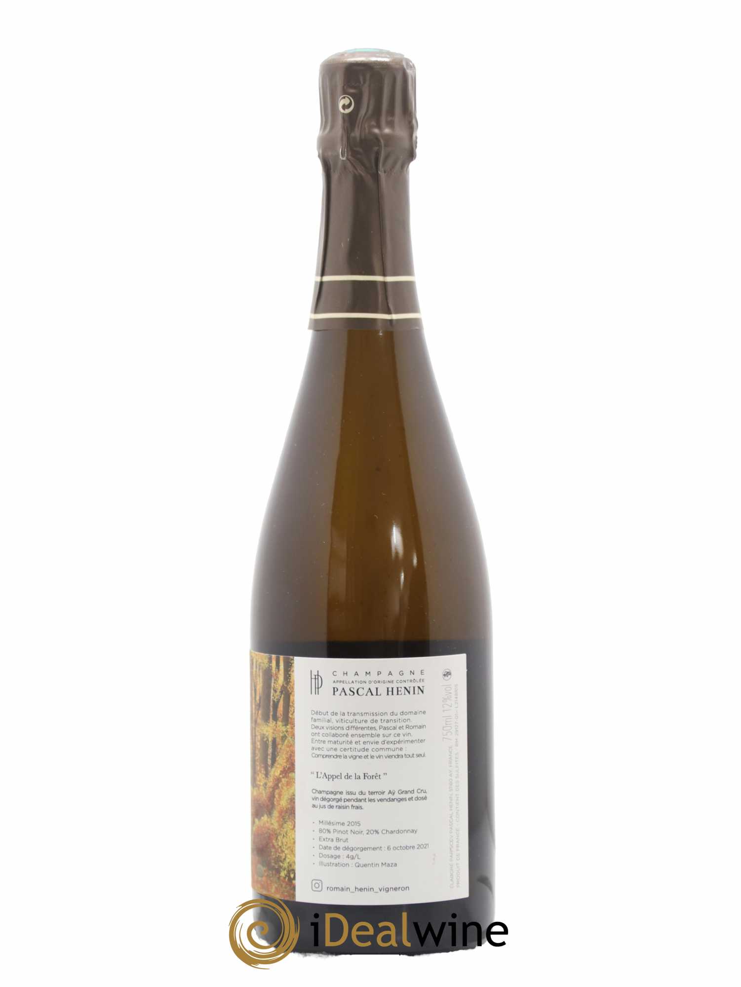L'Appel de la Fôret Romain Henin 2015 - Lot de 1 bouteille - 1