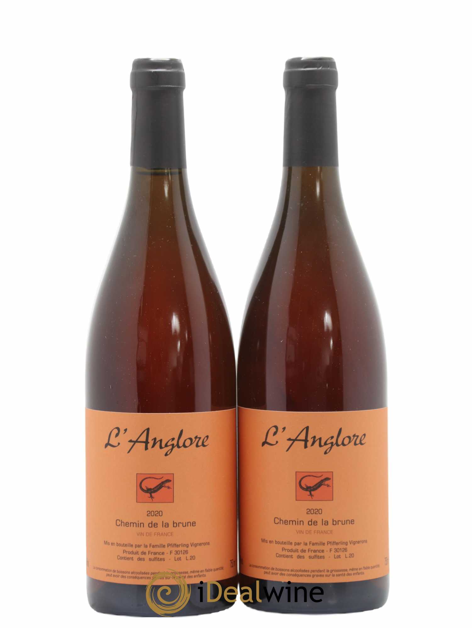 Vin de France Chemin de la brune L'Anglore 2020 - Lot de 2 bouteilles - 0