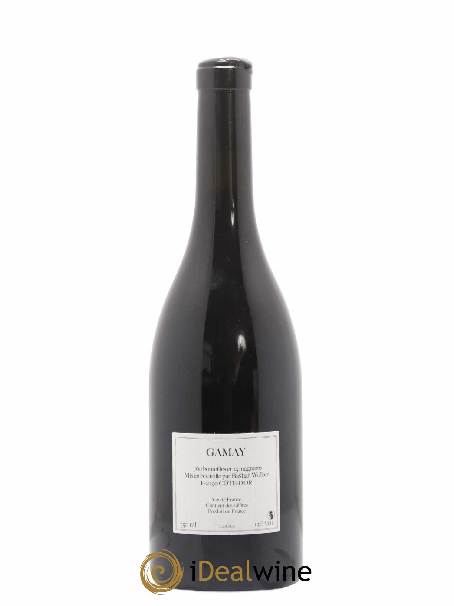 Vin de France Laisse Tomber Pinot Noir Bastian Wolber 2020 - Lot de 1 bouteille - 1