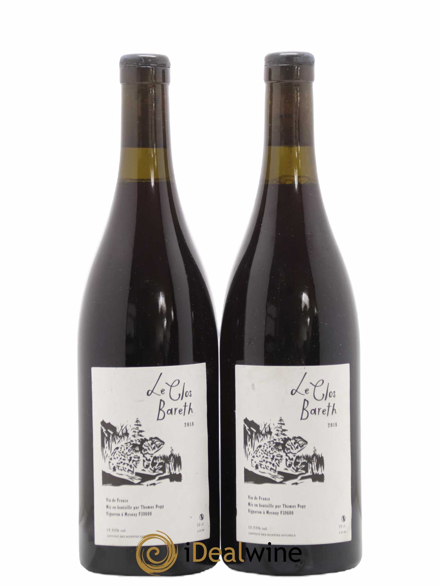 Vin de France Clos Bareth Thomas Popy 2018 - Lot de 2 bouteilles - 0