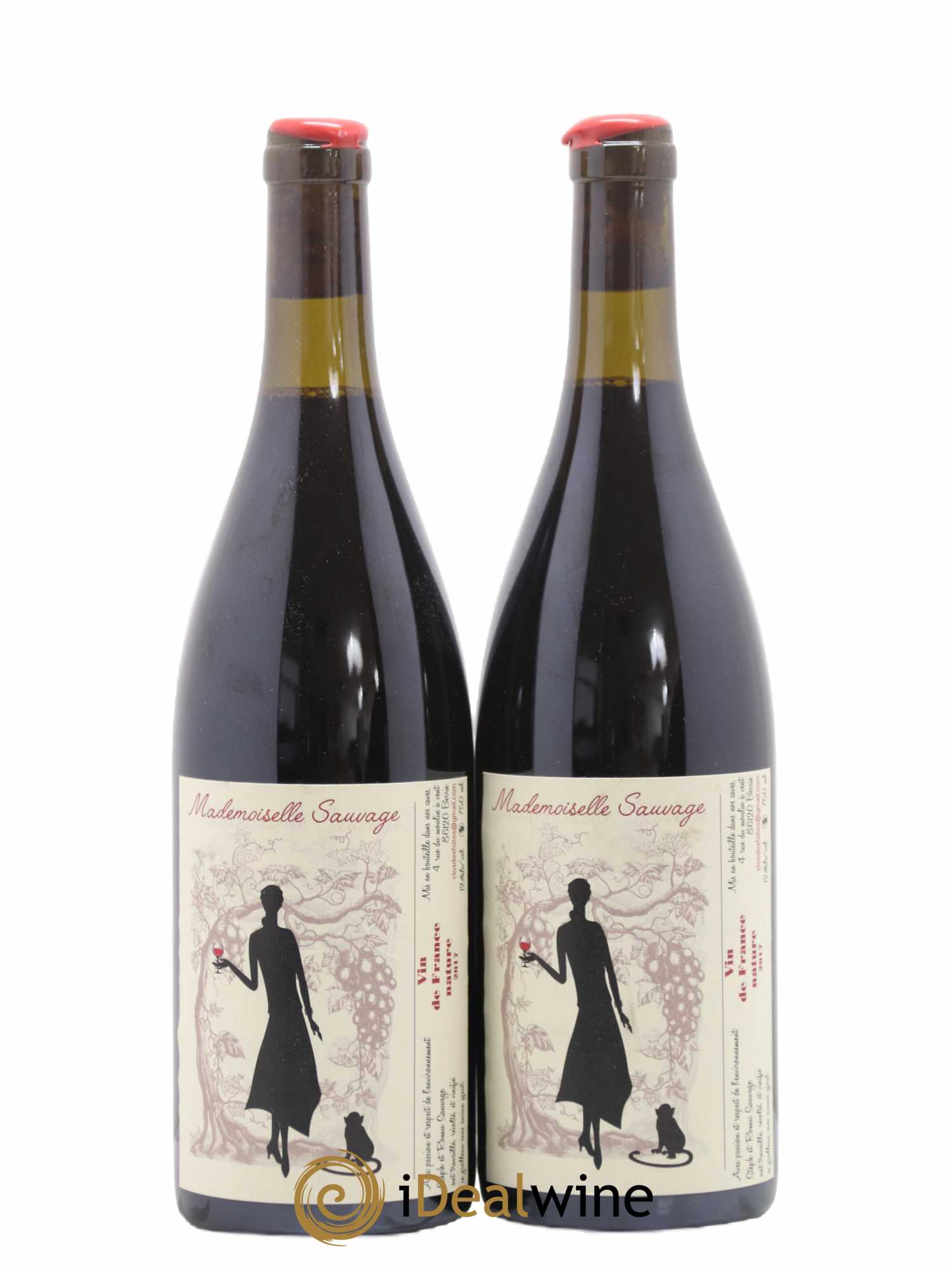 Vin de France Mademoiselle sauvage Le Clos des Folies (sans prix de réserve) 2017 - Posten von 2 Flaschen - 0