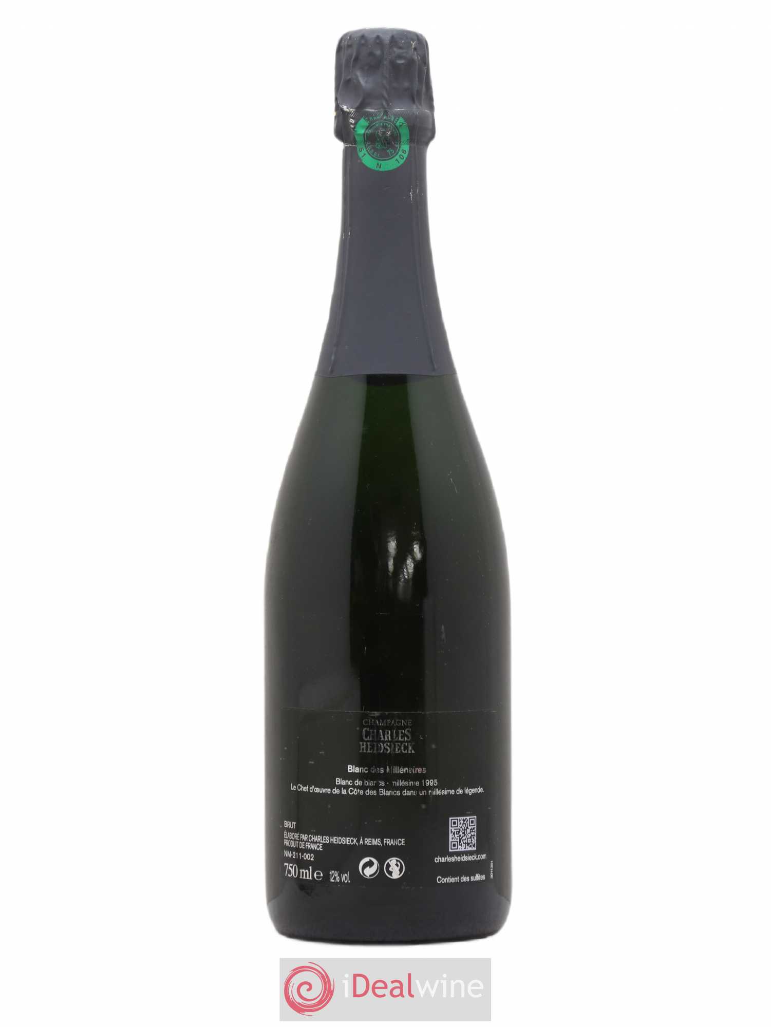 Blanc de Blancs Blanc des Millénaires Brut Charles Heidsieck 1995 - Lot de 1 bouteille - 1