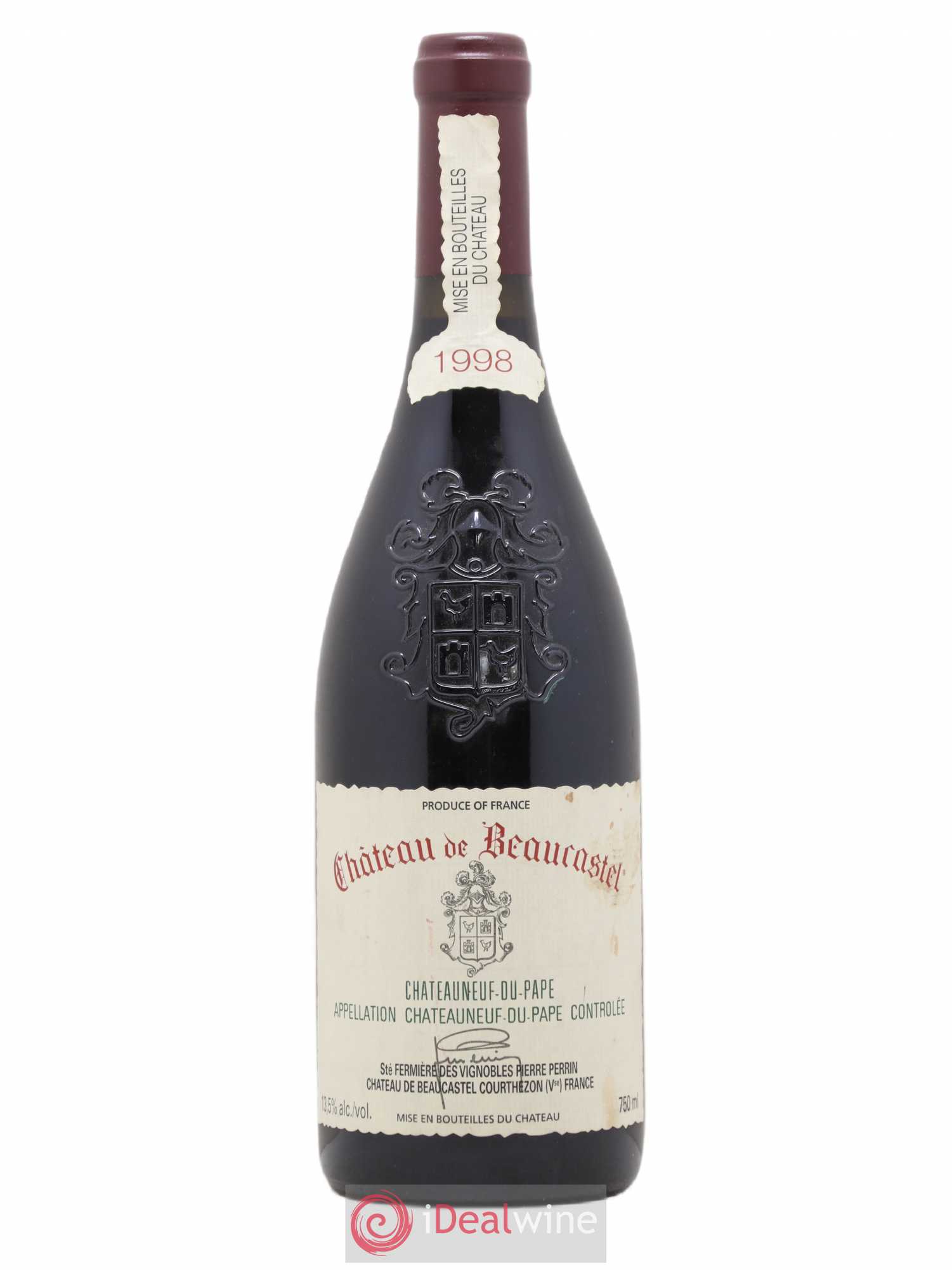 Châteauneuf-du-Pape Château de Beaucastel Famille Perrin 1998 - Lot de 1 bouteille - 0