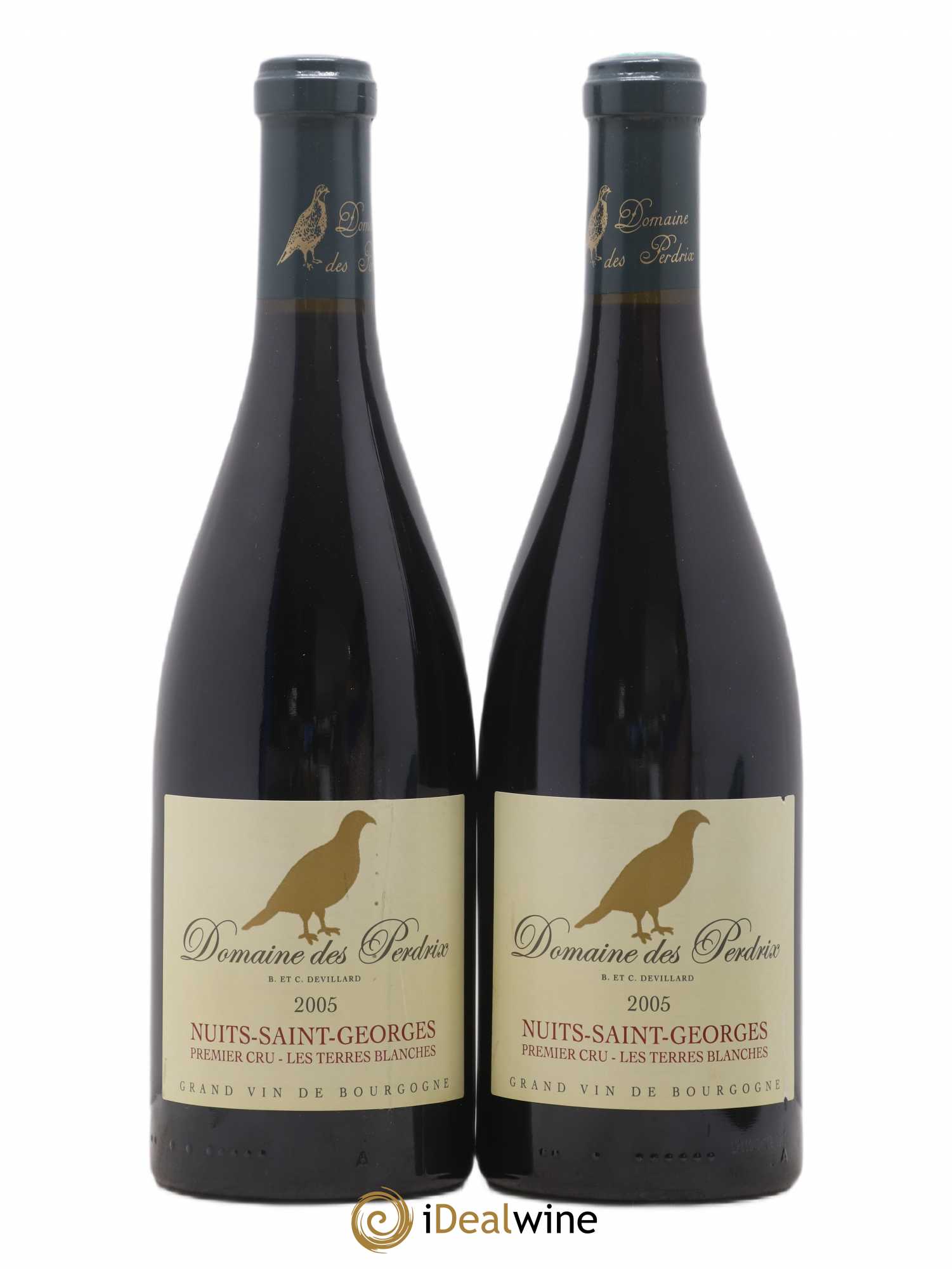 Nuits-Saint-Georges 1er Cru Les Terres Blanches Perdrix (Domaine des) 2005 - Lot de 2 bouteilles - 0