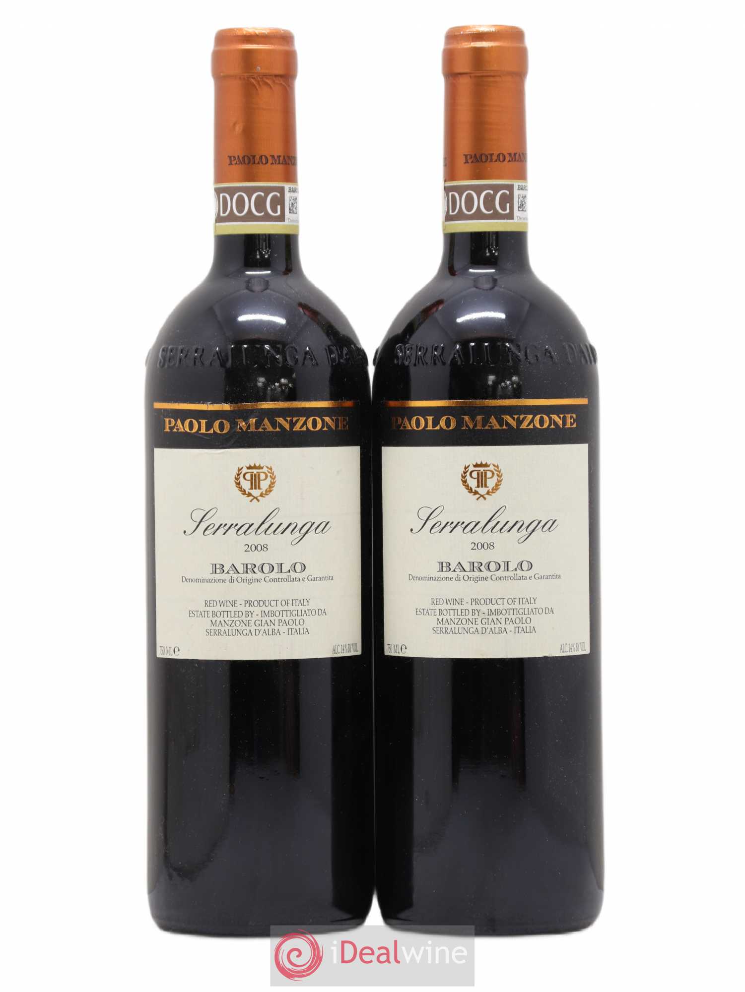 Barolo DOCG Serralunga Gian Paolo Manzone 2008 - Lot of 2 bottles - 0