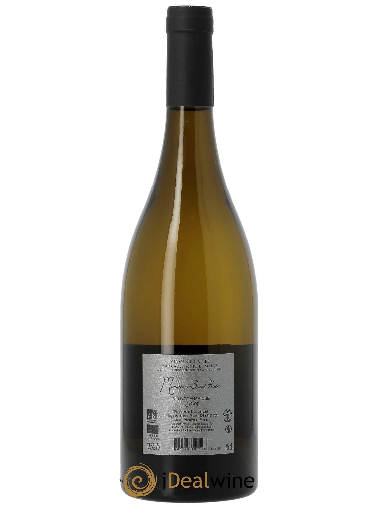 Muscadet-Sèvre-et-Maine Monnières Saint-Fiacre Le Fay d'Homme  2018 - Lot of 1 bottle - 1