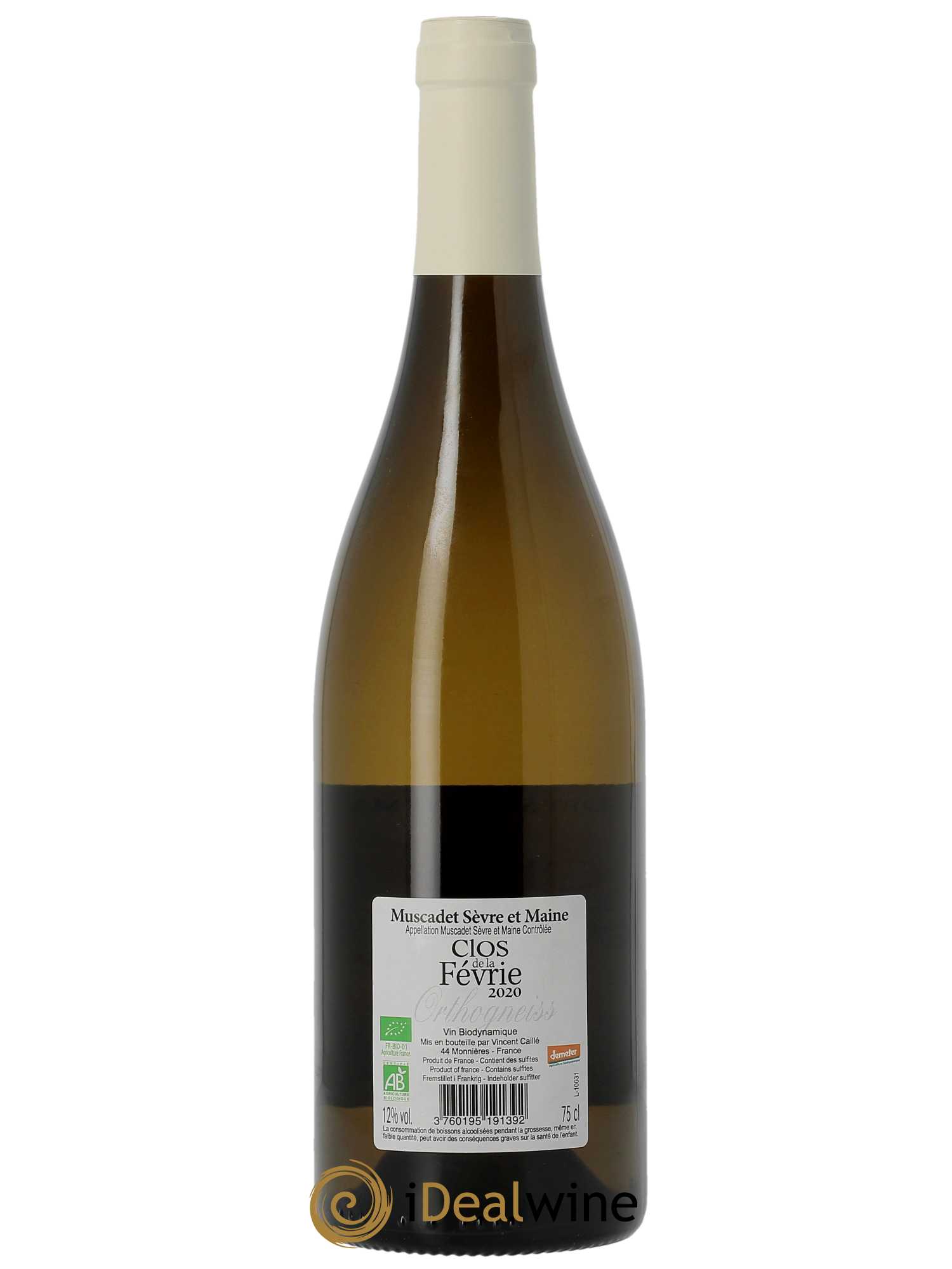 Muscadet-Sèvre-et-Maine Clos de la Févrie Le Fay d'Homme 2020 - Lot of 1 bottle - 1
