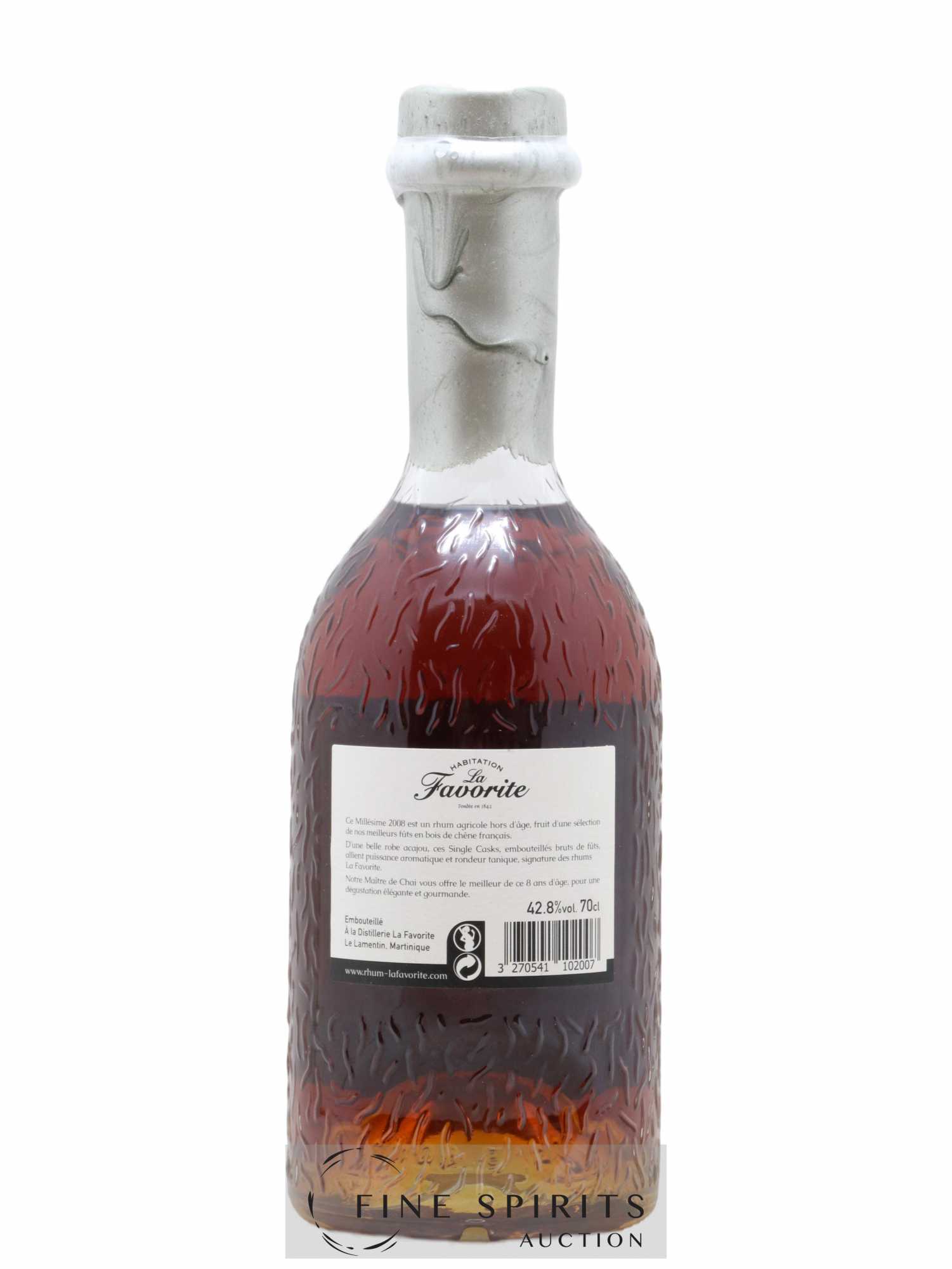 La Favorite 2008 Of. Cognac Single Cask n°5 - One of 250 - bottled 2016 - Lot de 1 bouteille - 2