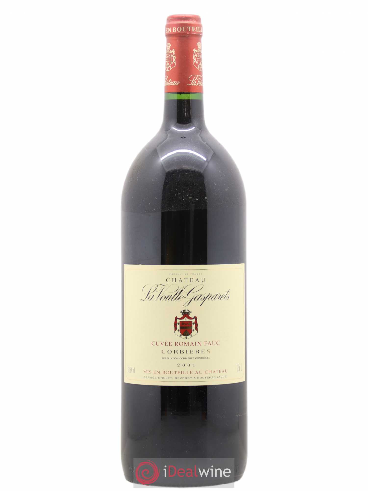 Corbières Boutenac La Voulte-Gasparets Cuvée Romain Pauc Patrick Reverdy 2001 - Lot de 1 magnum - 1