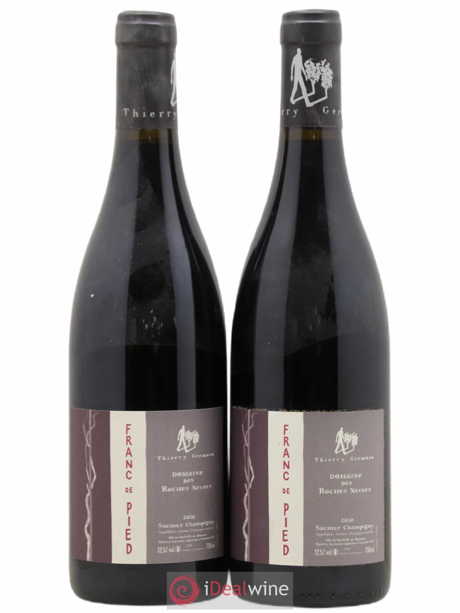 Saumur-Champigny Franc de pied Domaine des Roches Neuves - Thierry Germain 2010 - Lot de 2 bouteilles - 0