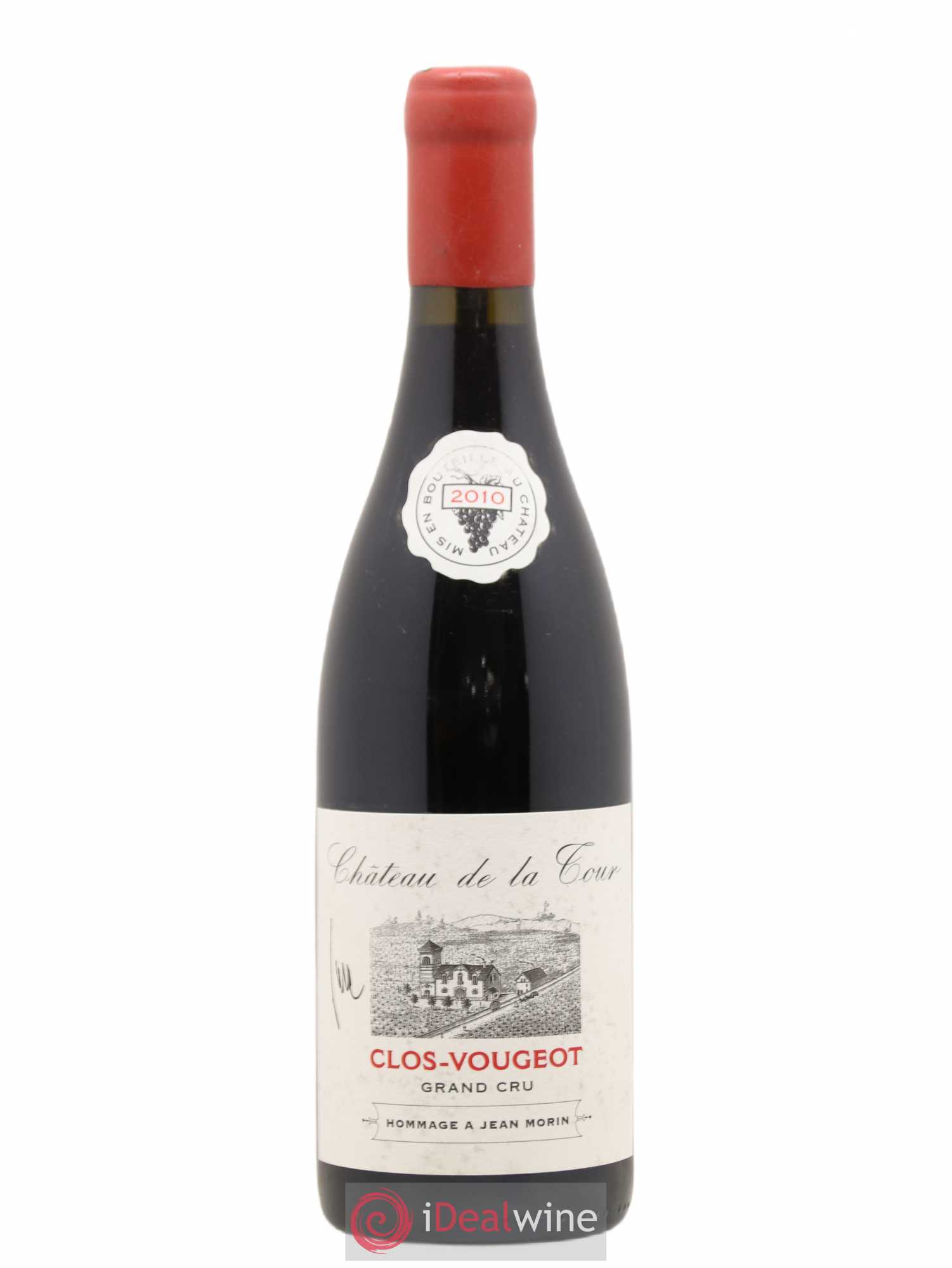Clos de Vougeot Grand Cru Hommage à Jean Morin Château de la Tour 2010 - Lot de 1 bouteille - 1