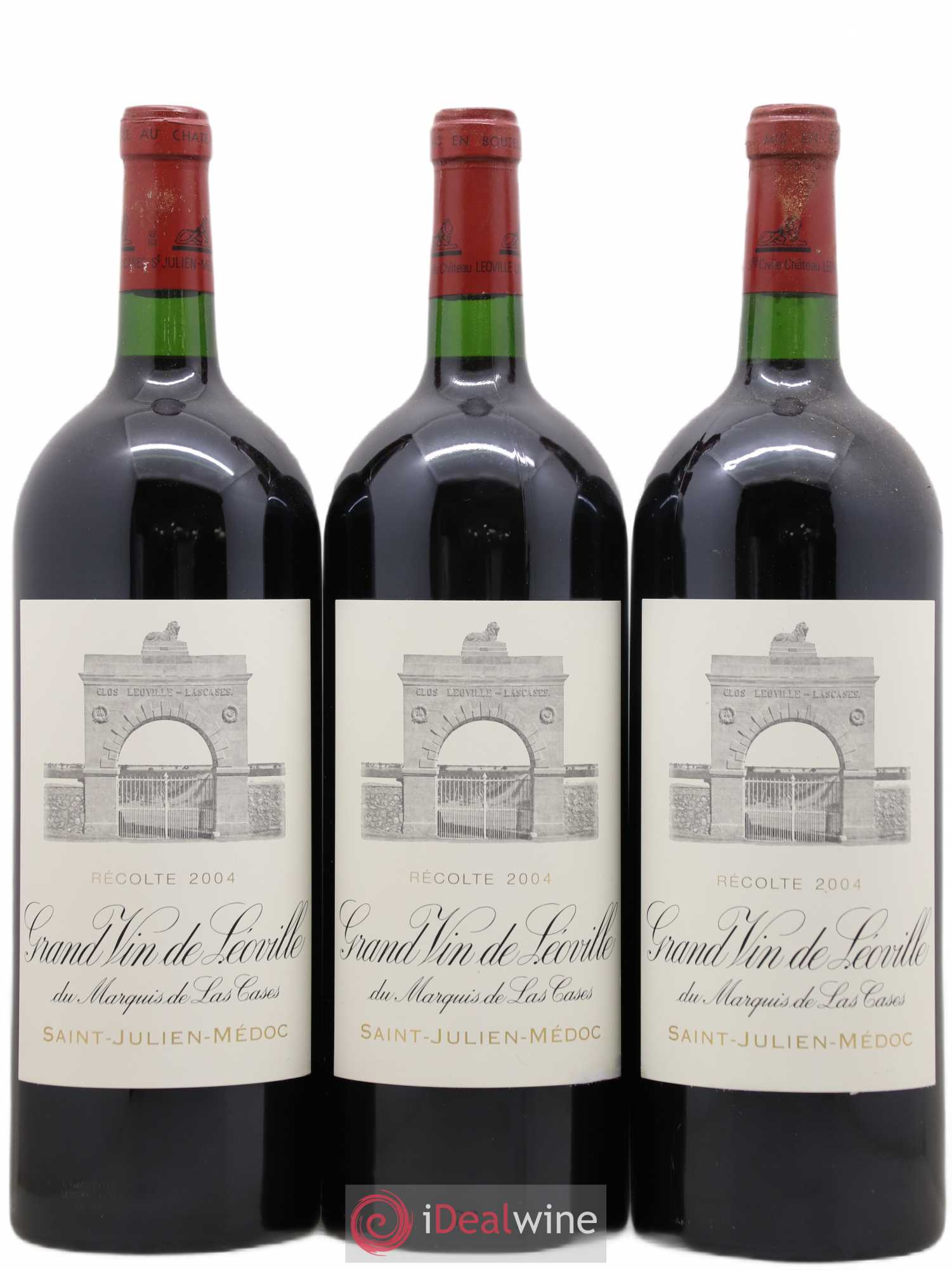 Château Léoville Las Cases 2ème Grand Cru Classé 2004 - Lot de 3 magnums - 0