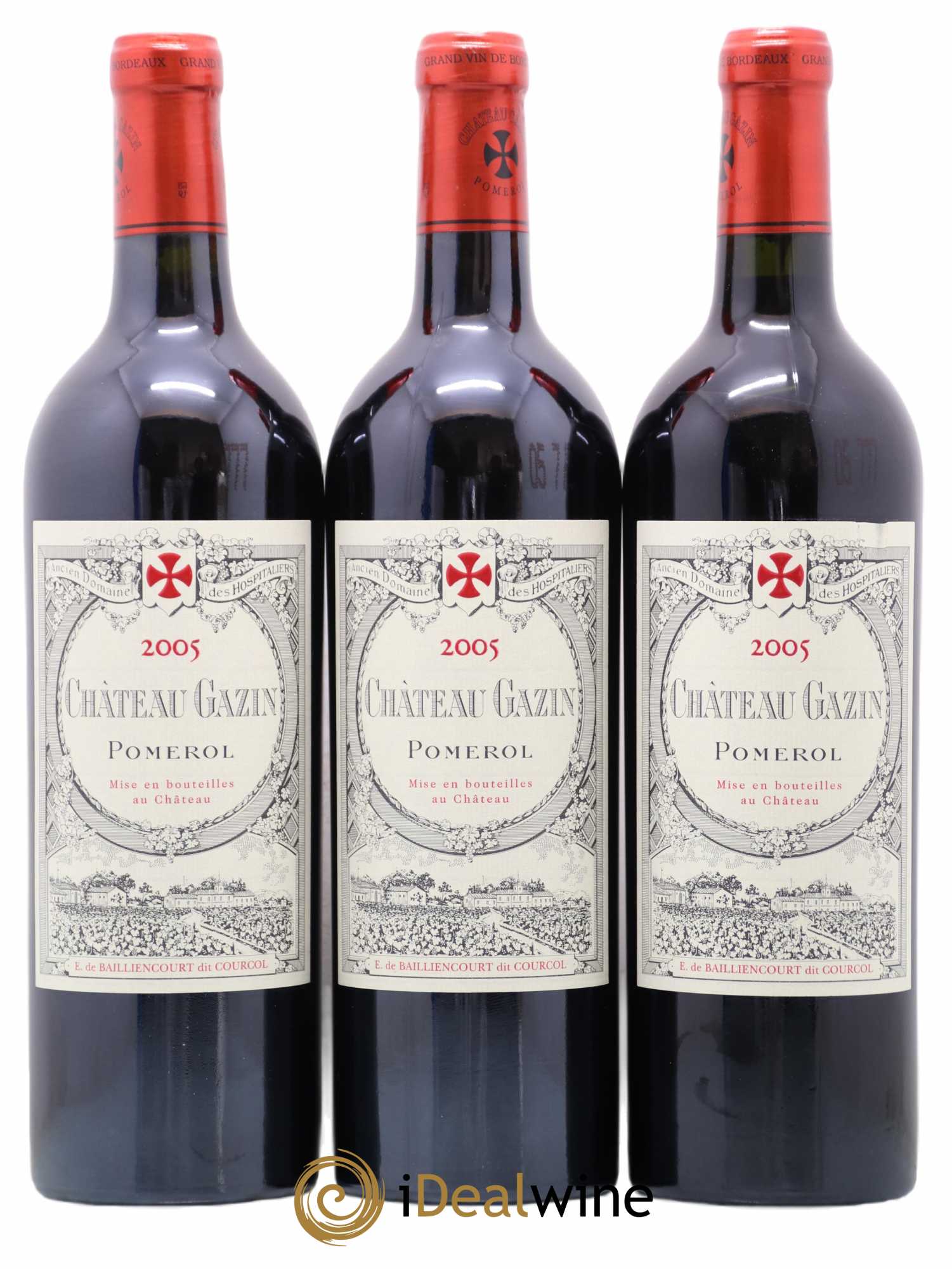 Château Gazin 2005 - Lot de 3 bouteilles - 0