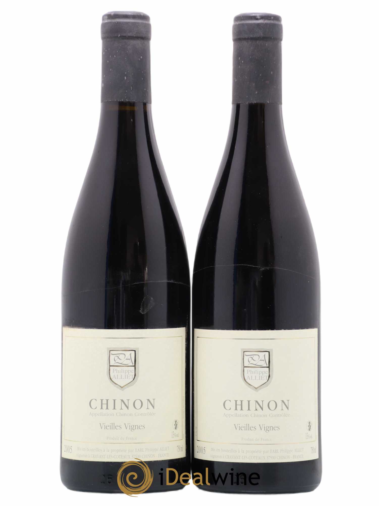 Chinon Vieilles Vignes Philippe Alliet 2005 - Lot de 2 bouteilles - 0