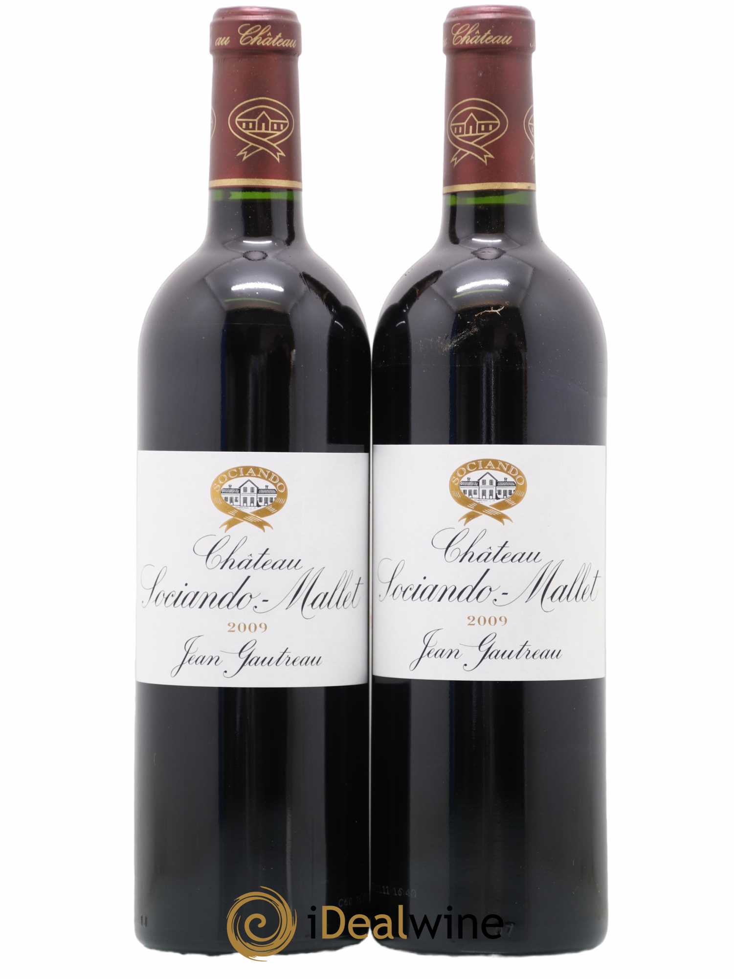 Château Sociando Mallet 2009 - Lot de 2 bouteilles - 0