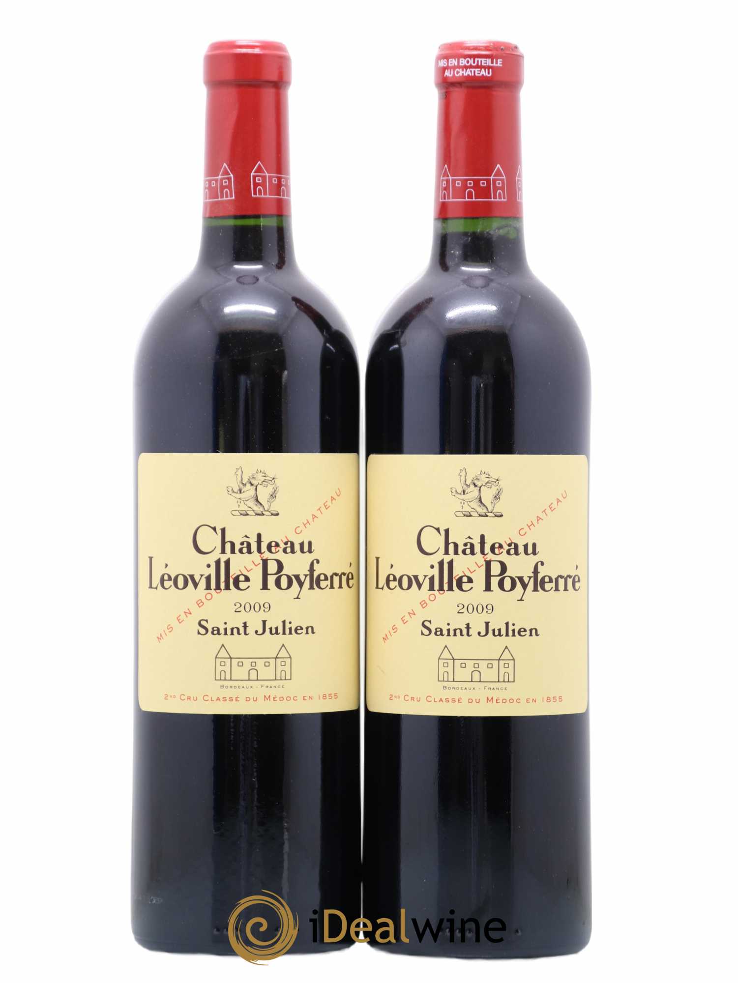 Château Léoville Poyferré 2ème Grand Cru Classé 2009 - Lot de 2 bouteilles - 0