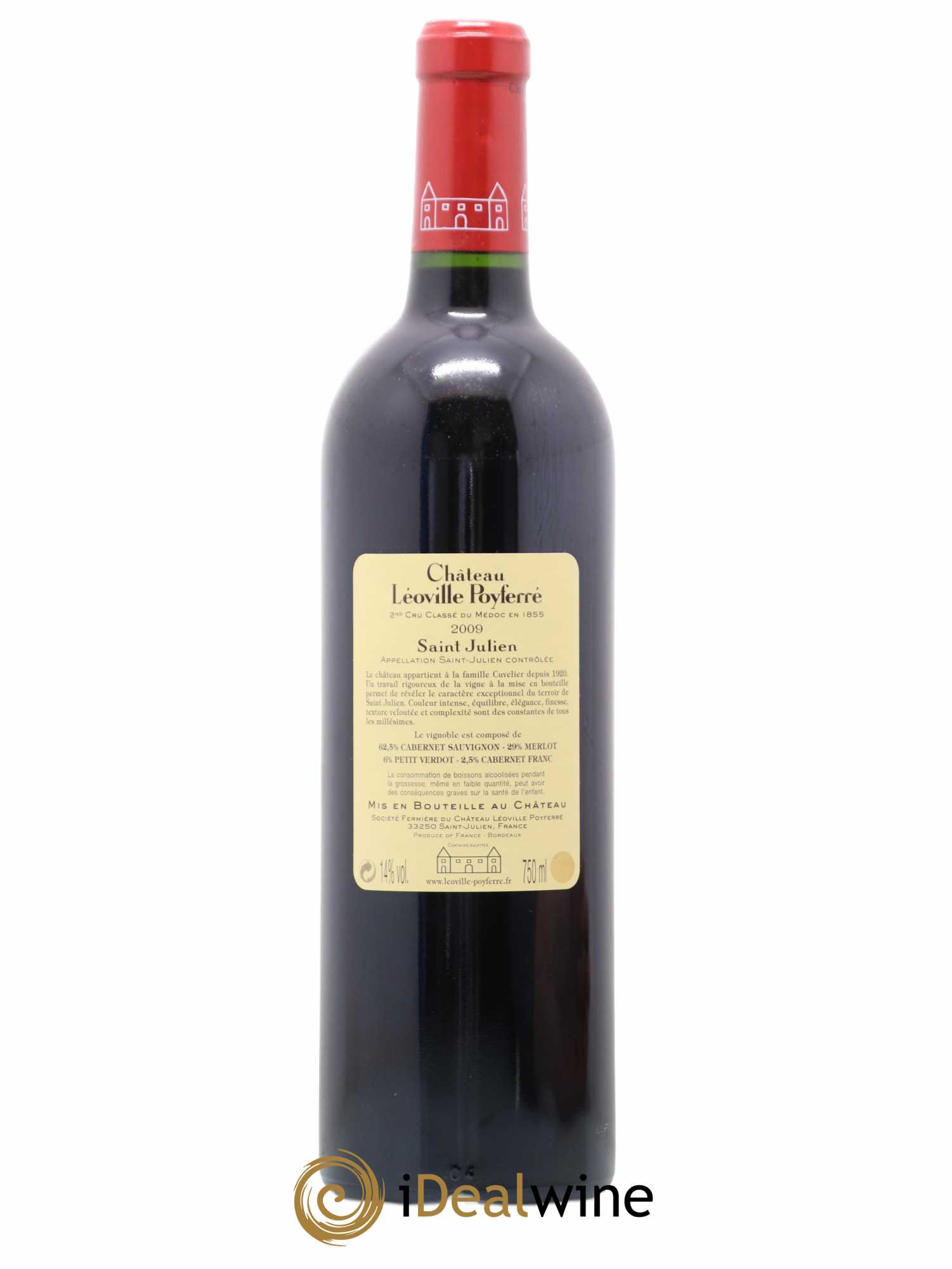 Château Léoville Poyferré 2ème Grand Cru Classé 2009 - Lot de 1 bouteille - 1