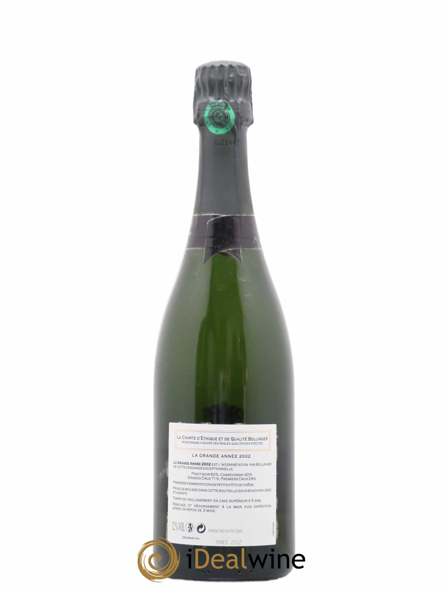 La Grande Année Brut Bollinger 2002 - Lot de 1 bouteille - 2