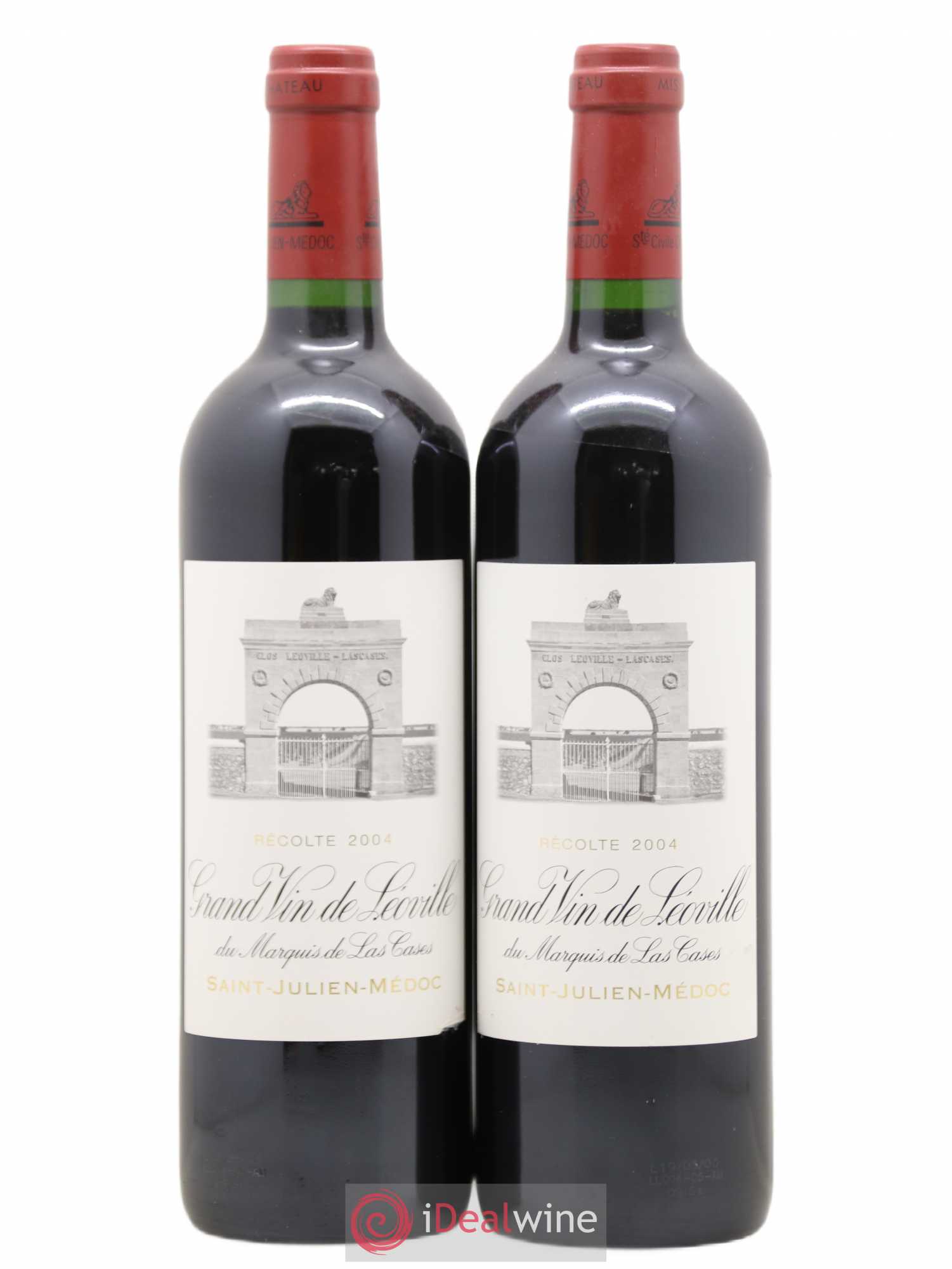 Château Léoville Las Cases 2ème Grand Cru Classé 2004 - Lot de 2 bouteilles - 0