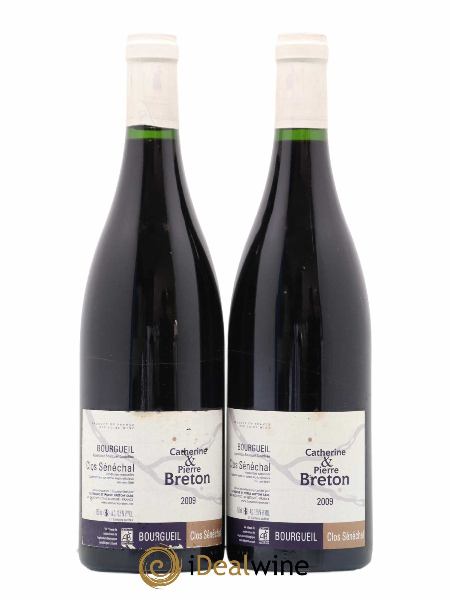 Bourgueil Clos Sénéchal Catherine et Pierre Breton 2009 - Lot de 2 bouteilles - 0