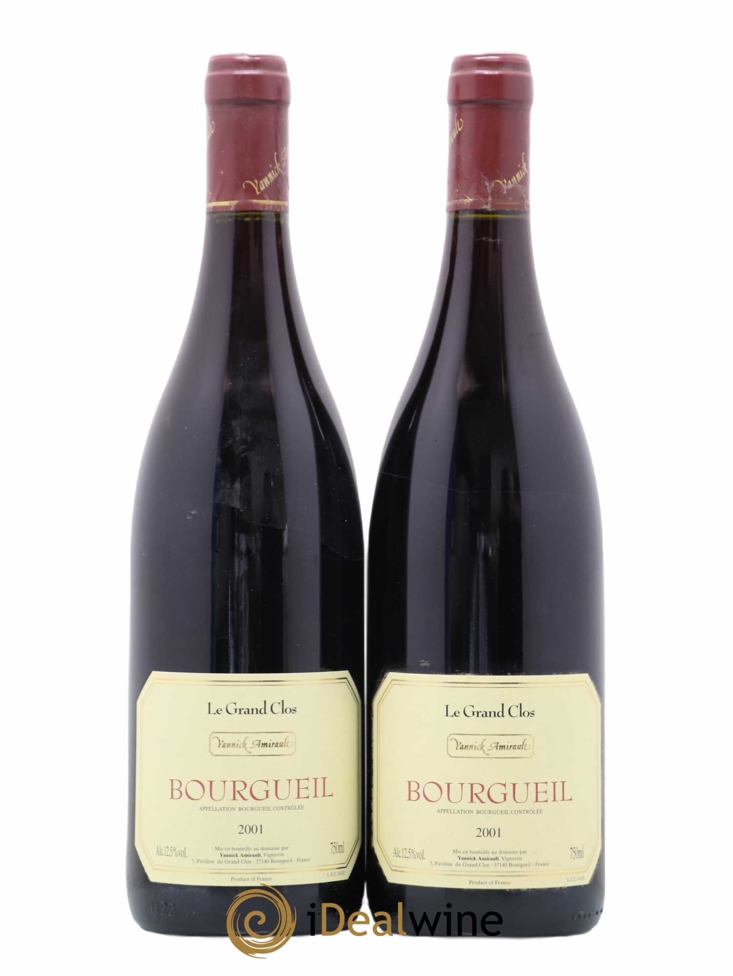 Bourgueil Grand Clos Yannick Amirault (Domaine) 2001 - Lot de 2 bouteilles - 0