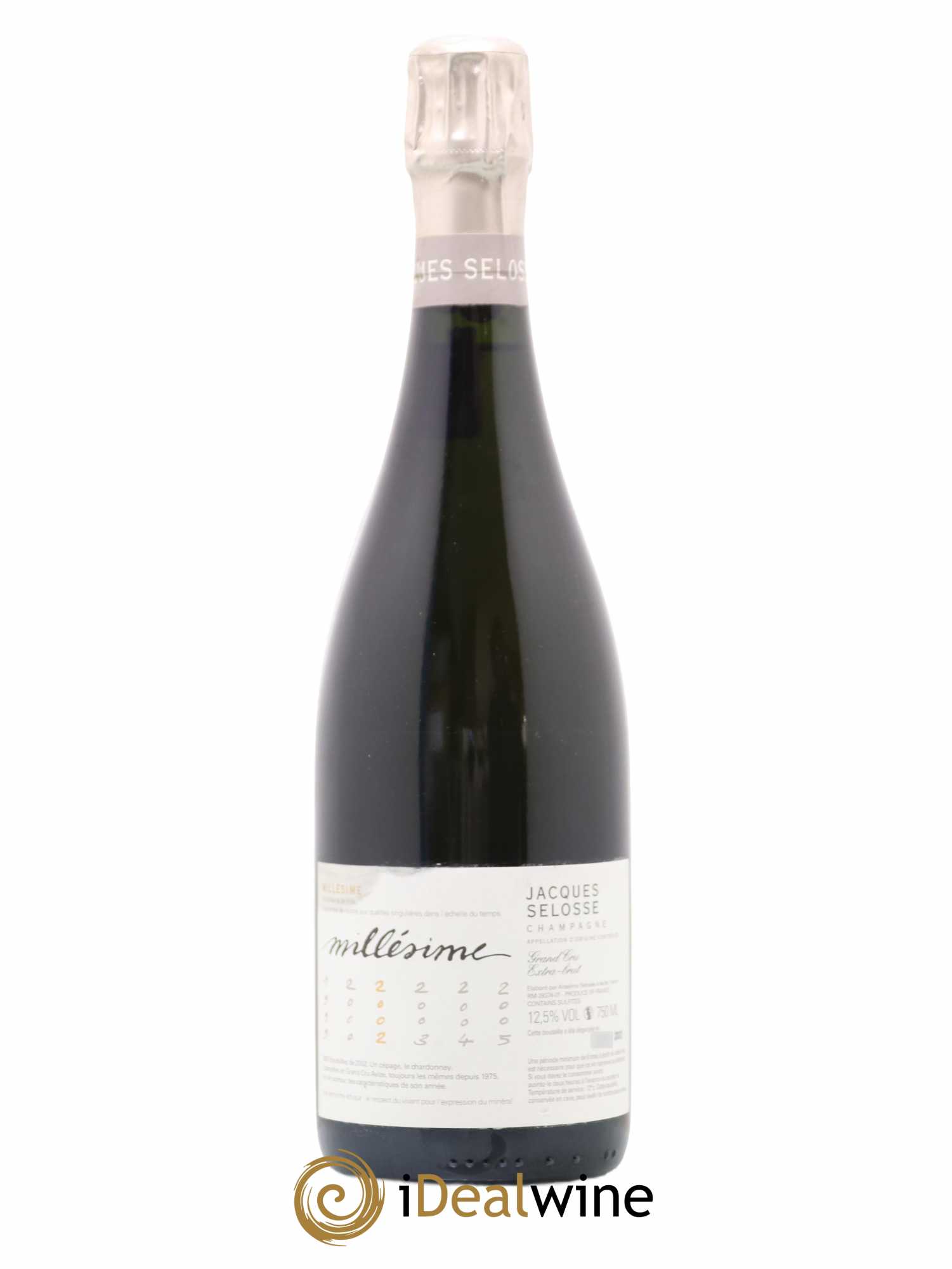 Blanc de Blancs Grand Cru Extra-Brut Jacques Selosse 2002 - Lot de 1 bouteille - 0