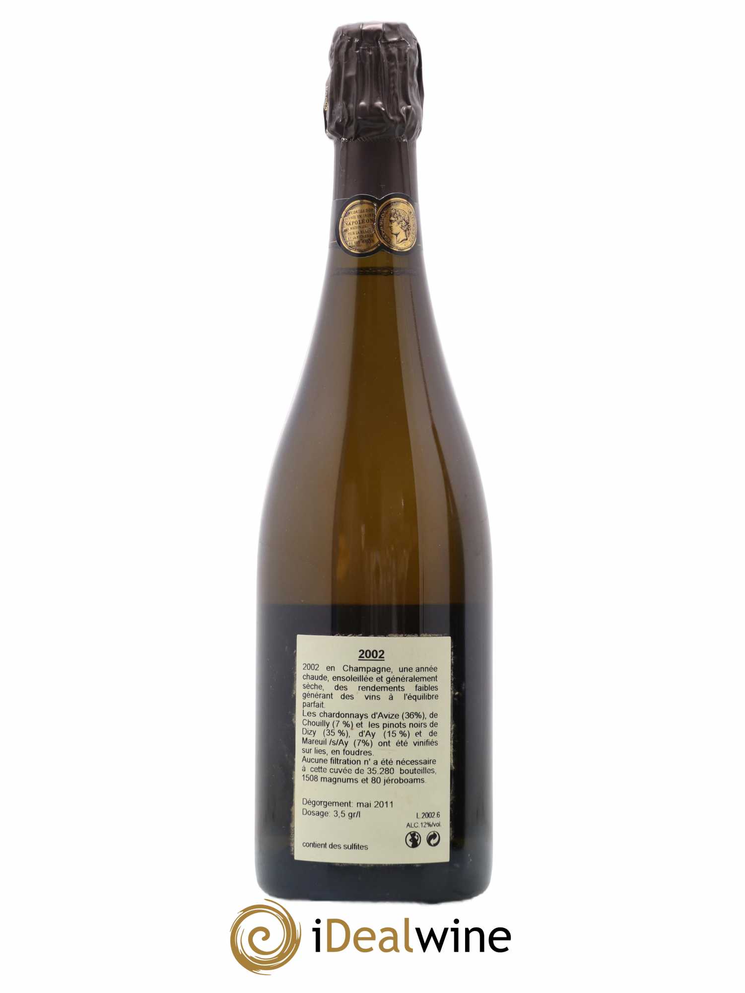 Millésimé Jacquesson 2002 - Lot de 1 bouteille - 1