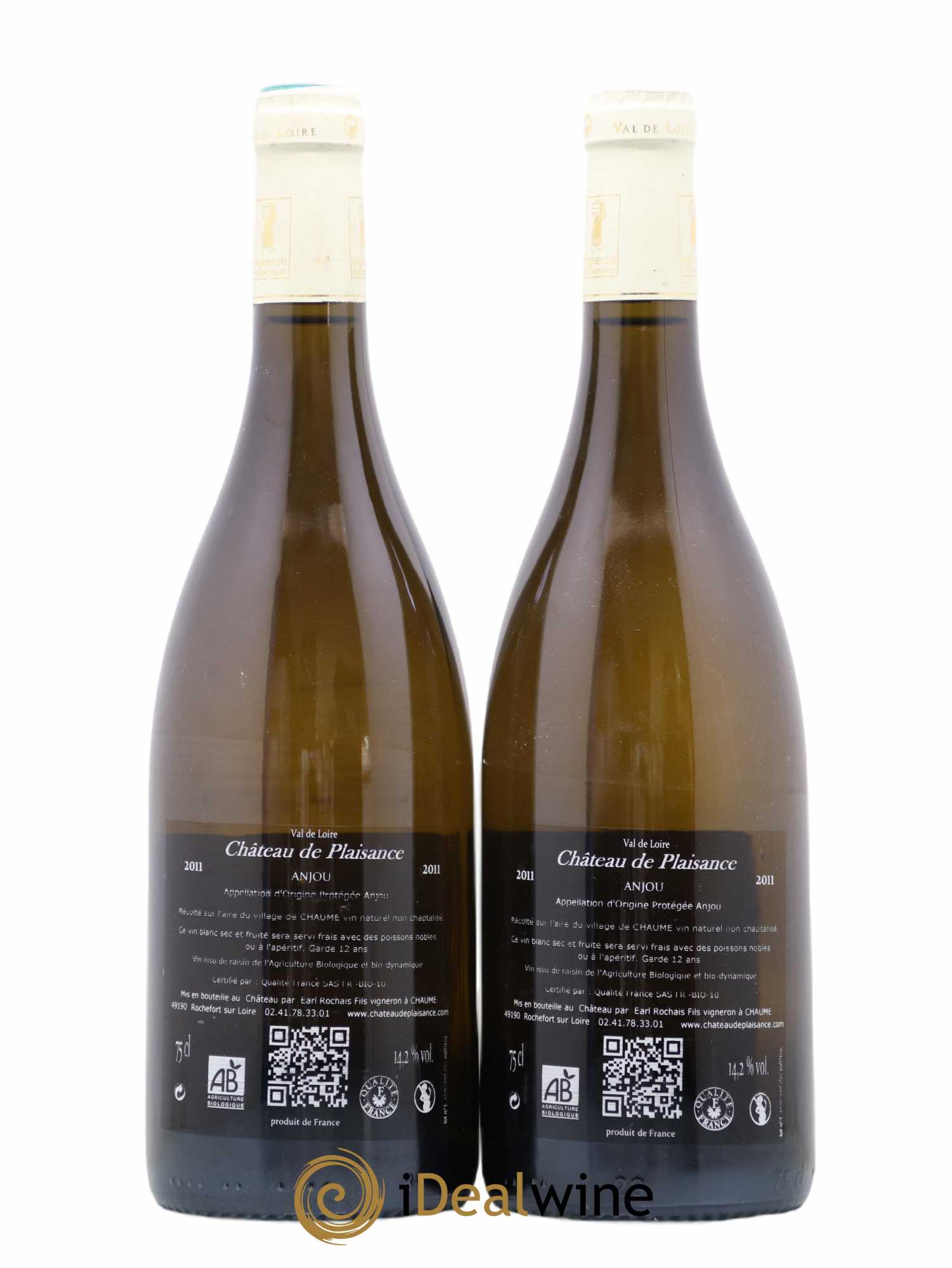 Anjou L'Insolent Chateau de Plaisance Guy Rochais 2011 - Posten von 2 Flaschen - 1