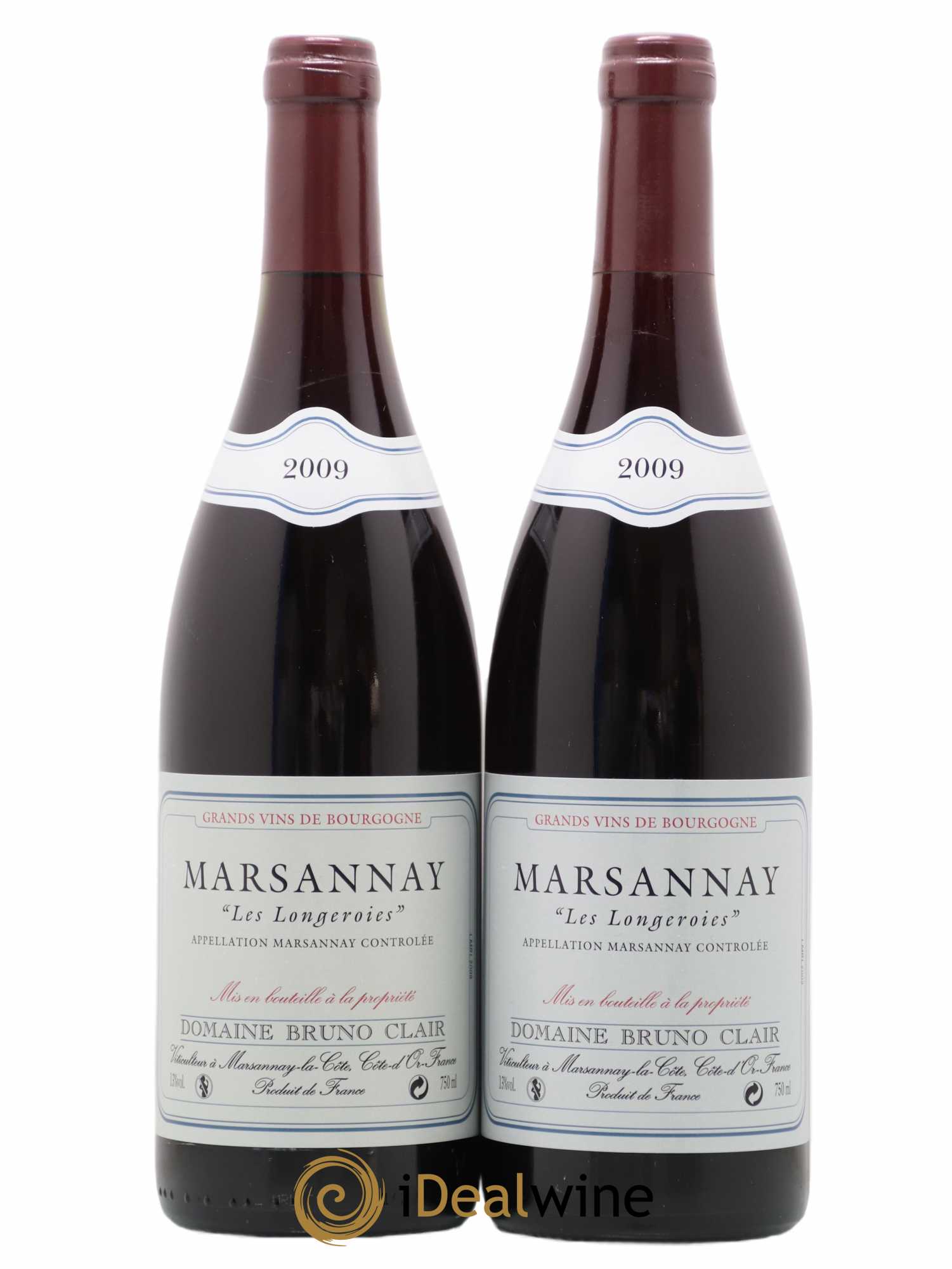 Marsannay Les Longeroies Bruno Clair (Domaine) 2009 - Lot de 2 bouteilles - 0