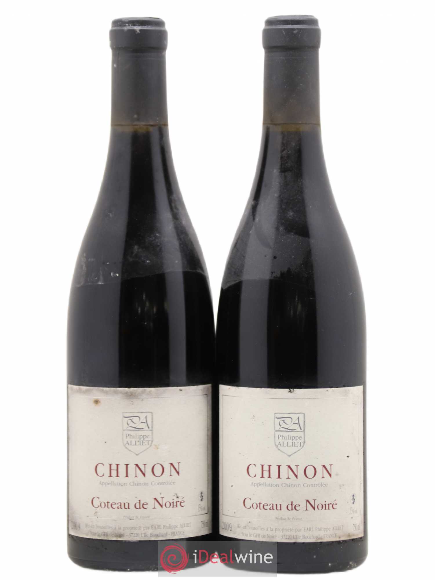 Chinon Coteau de Noiré Philippe Alliet 2009 - Lot de 2 bouteilles - 0