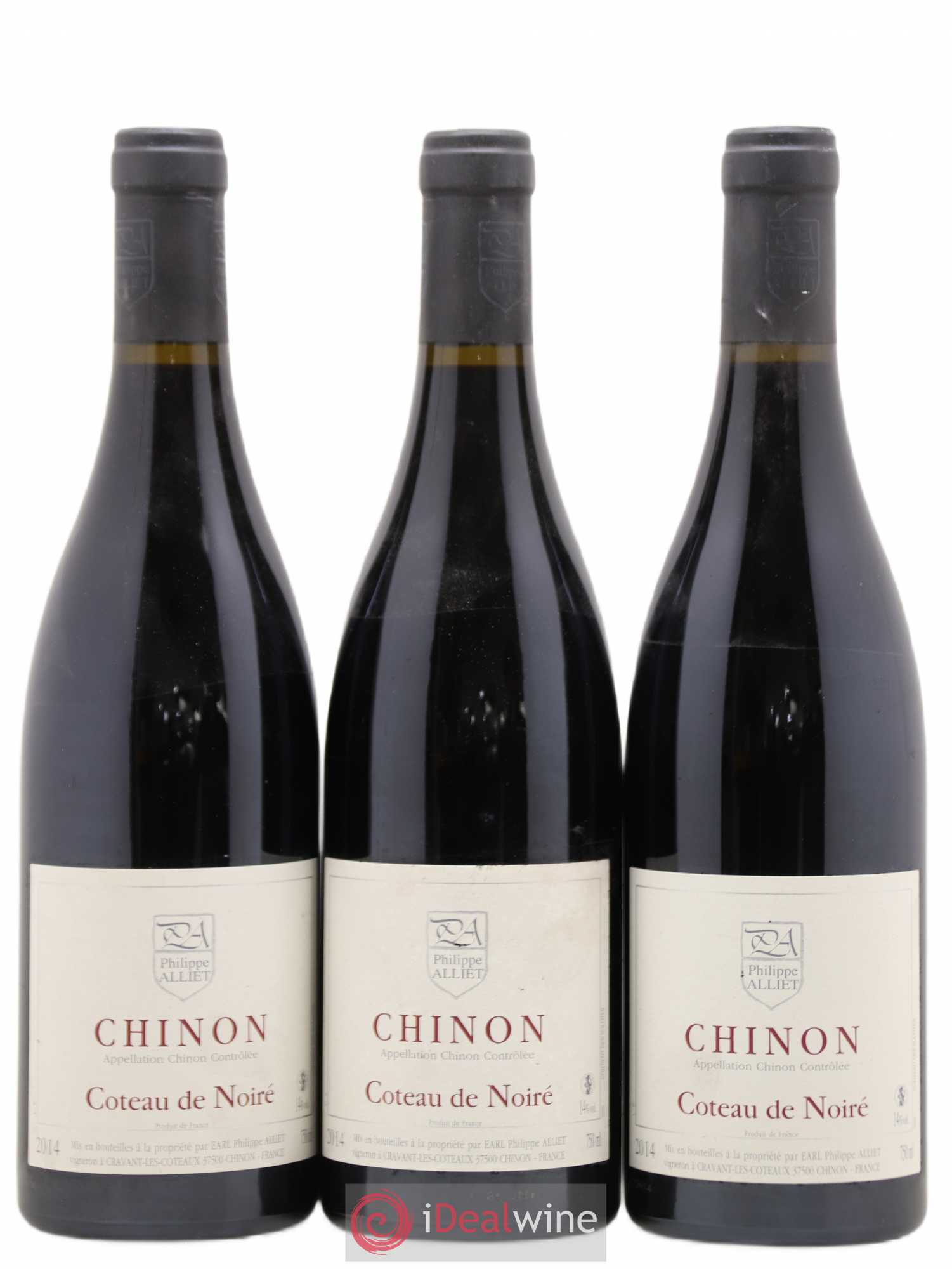 Chinon Coteau de Noiré Philippe Alliet 2014 - Lot de 3 bouteilles - 0