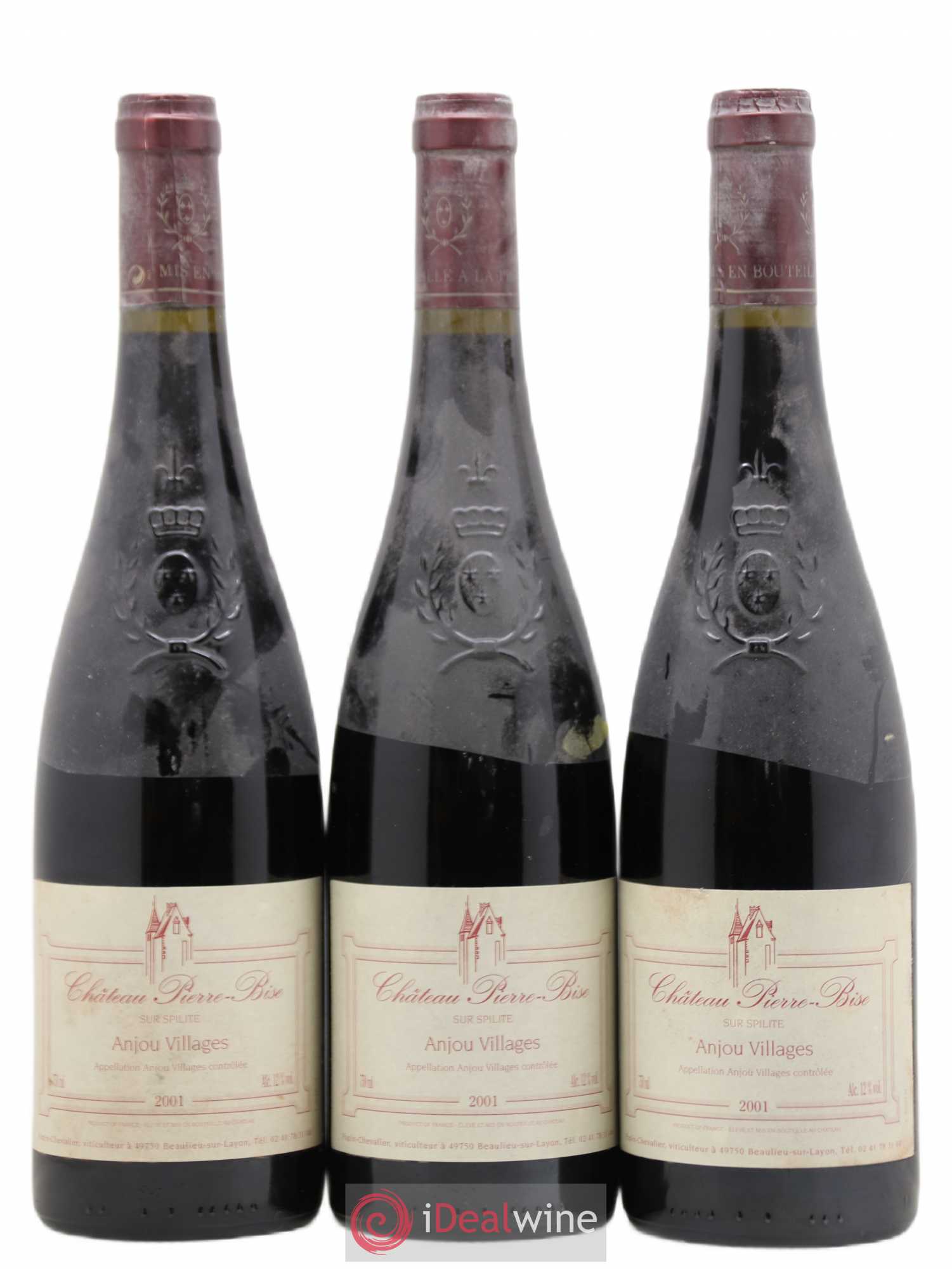 Anjou Spilites Papin-Chevalier Ch. Pierre Bise 2001 - Posten von 3 Flaschen - 0