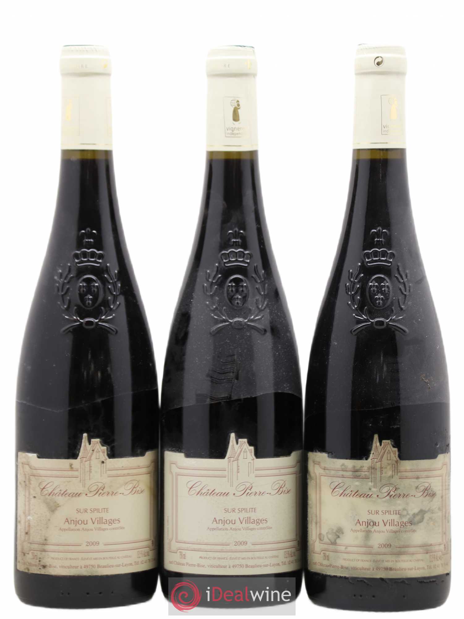 Anjou Spilites Papin-Chevalier Ch. Pierre Bise 2009 - Posten von 3 Flaschen - 0