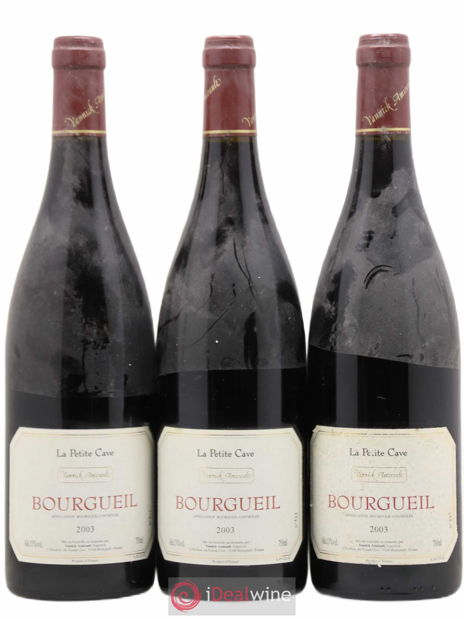 Bourgueil Petite cave Yannick Amirault (Domaine) 2003 - Lot de 3 bouteilles - 0