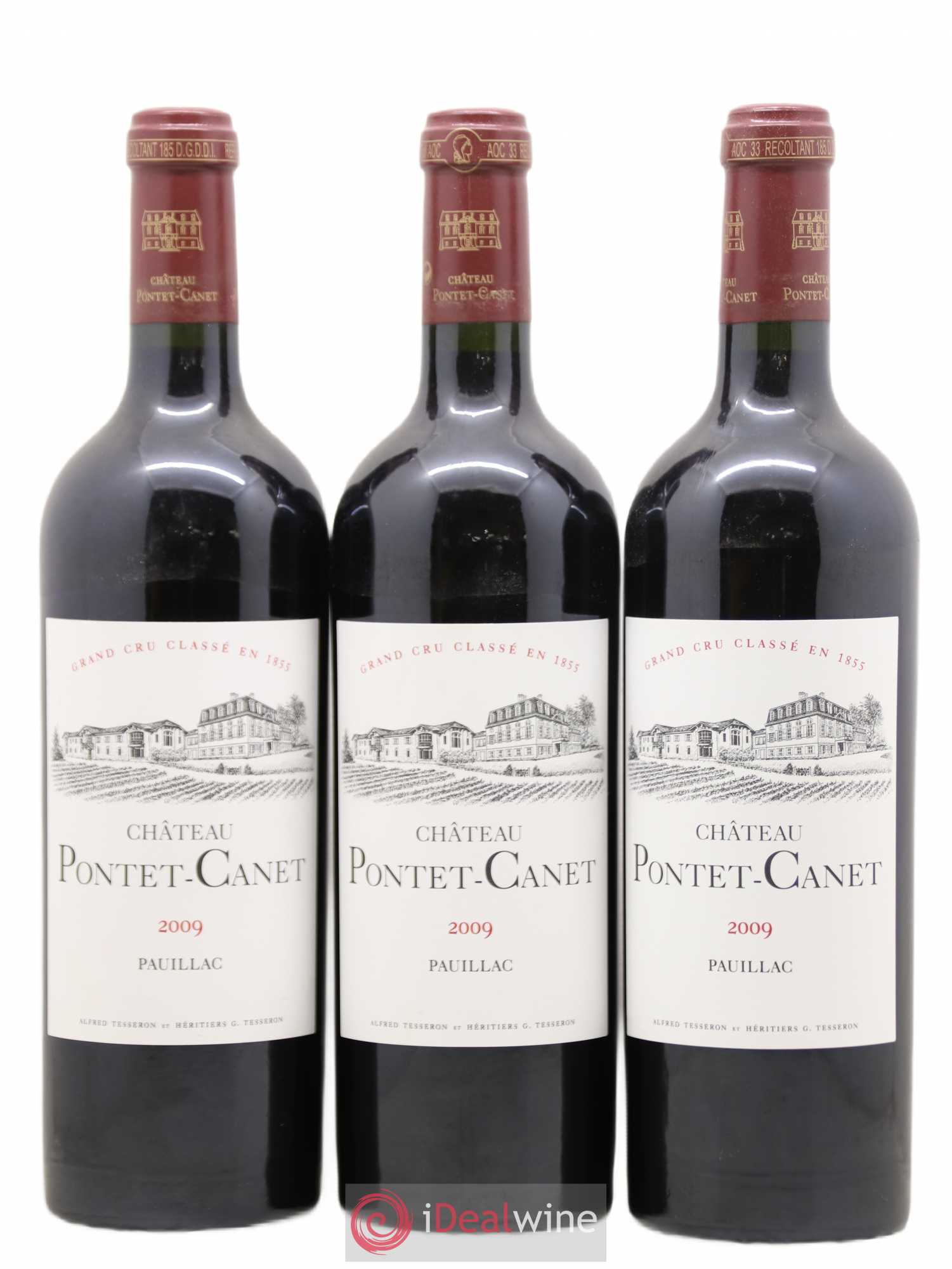 Château Pontet Canet 5ème Grand Cru Classé 2009 - Lot de 12 bouteilles - 1