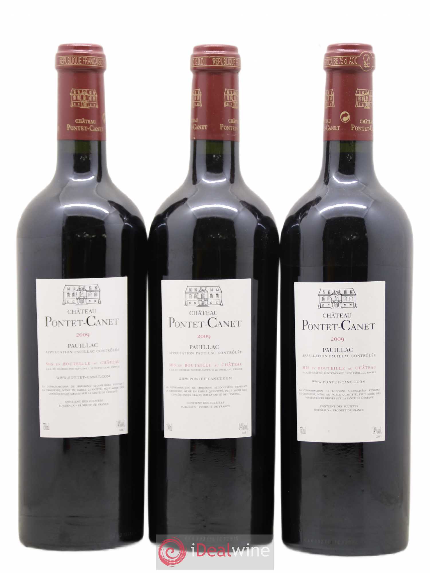 Château Pontet Canet 5ème Grand Cru Classé 2009 - Lot de 12 bouteilles - 8