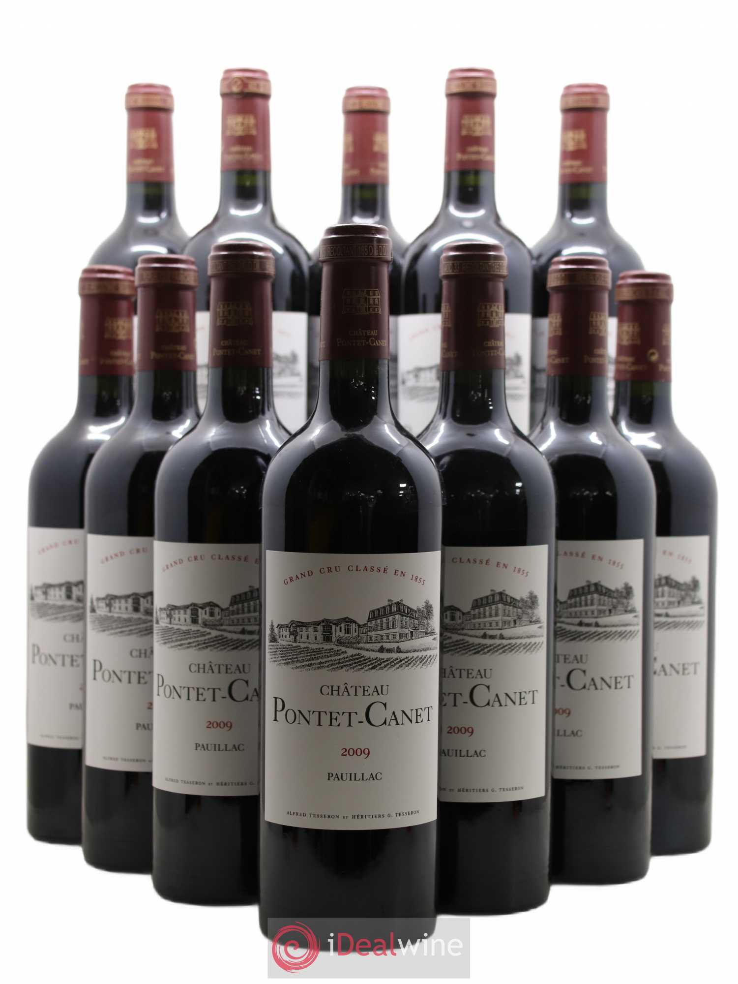 Château Pontet Canet 5ème Grand Cru Classé 2009 - Lot de 12 bouteilles - 0