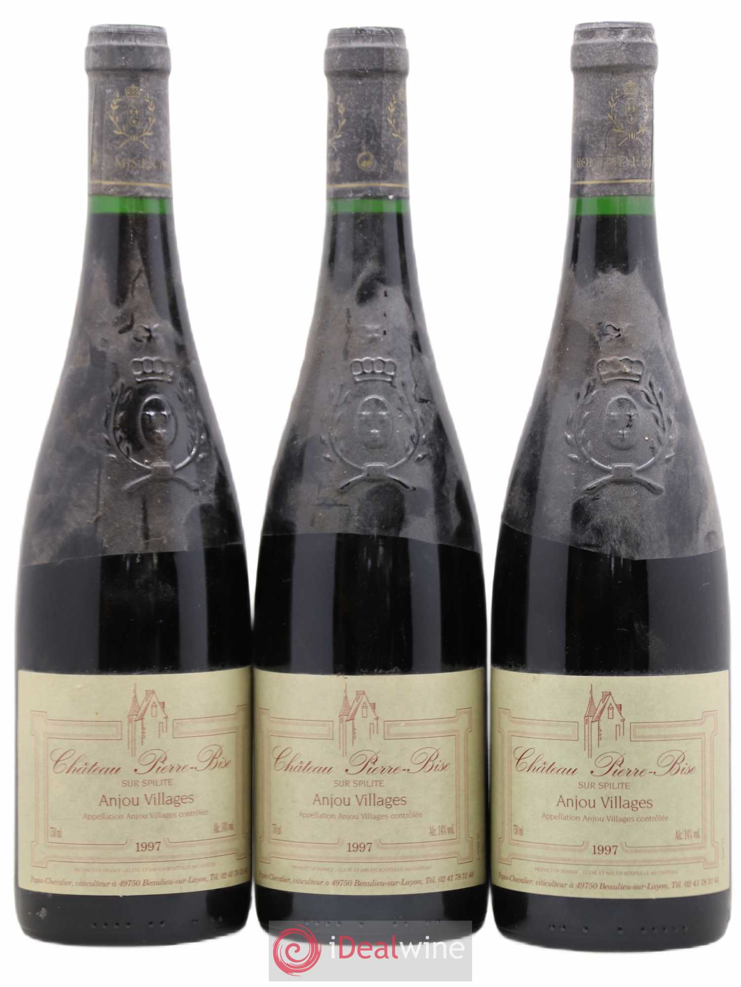 Anjou Spilites Papin-Chevalier Ch. Pierre Bise 1997 - Posten von 3 Flaschen - 0